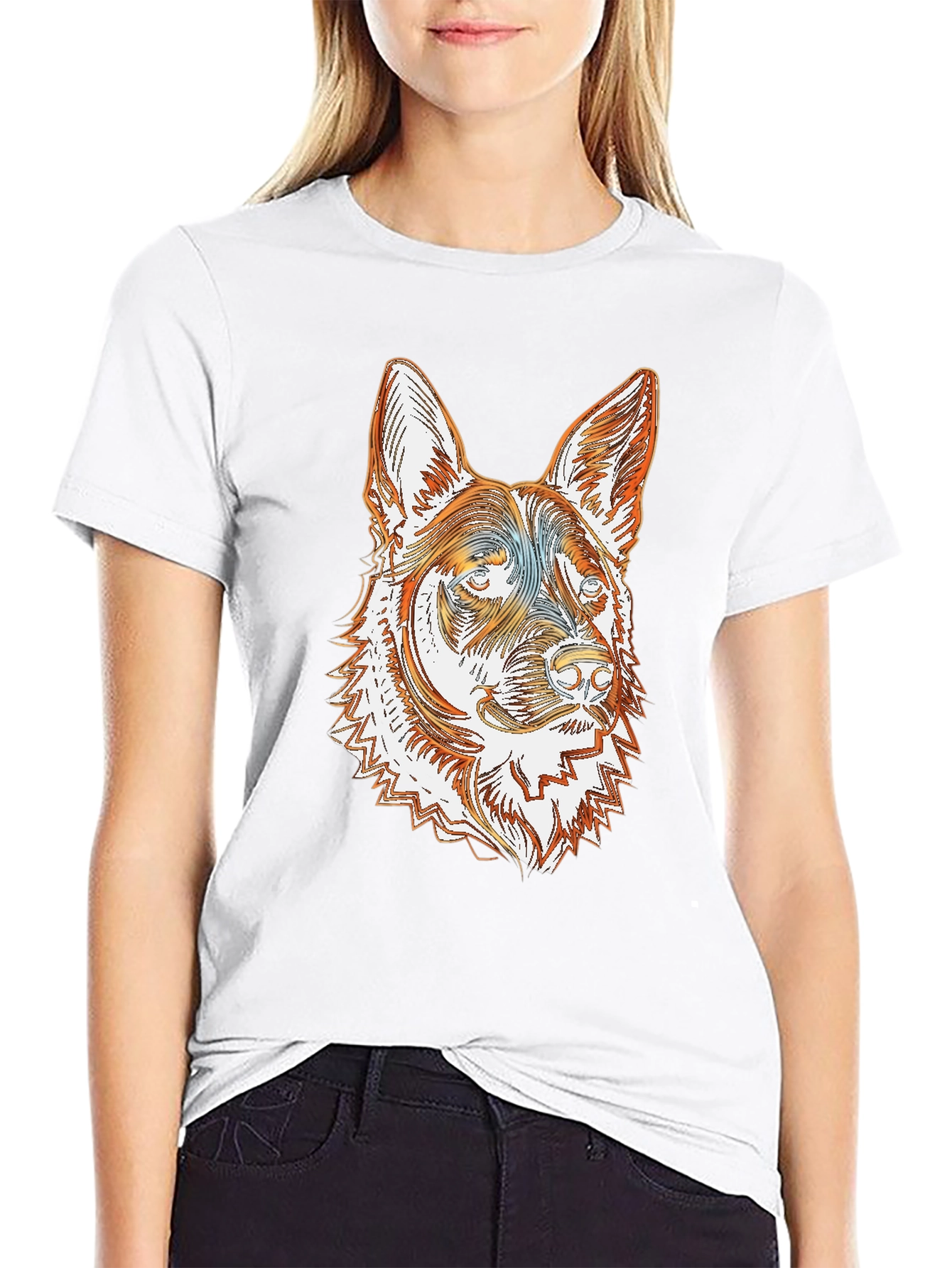 German Shepherd Dog Graphic T-Shirt