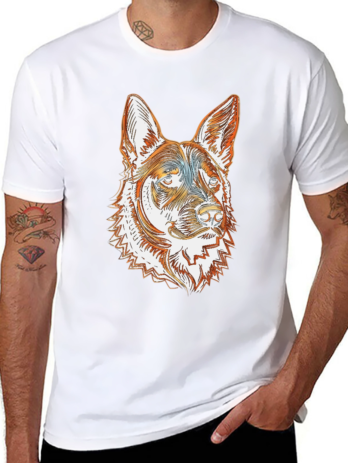 German Shepherd Dog Graphic T-Shirt
