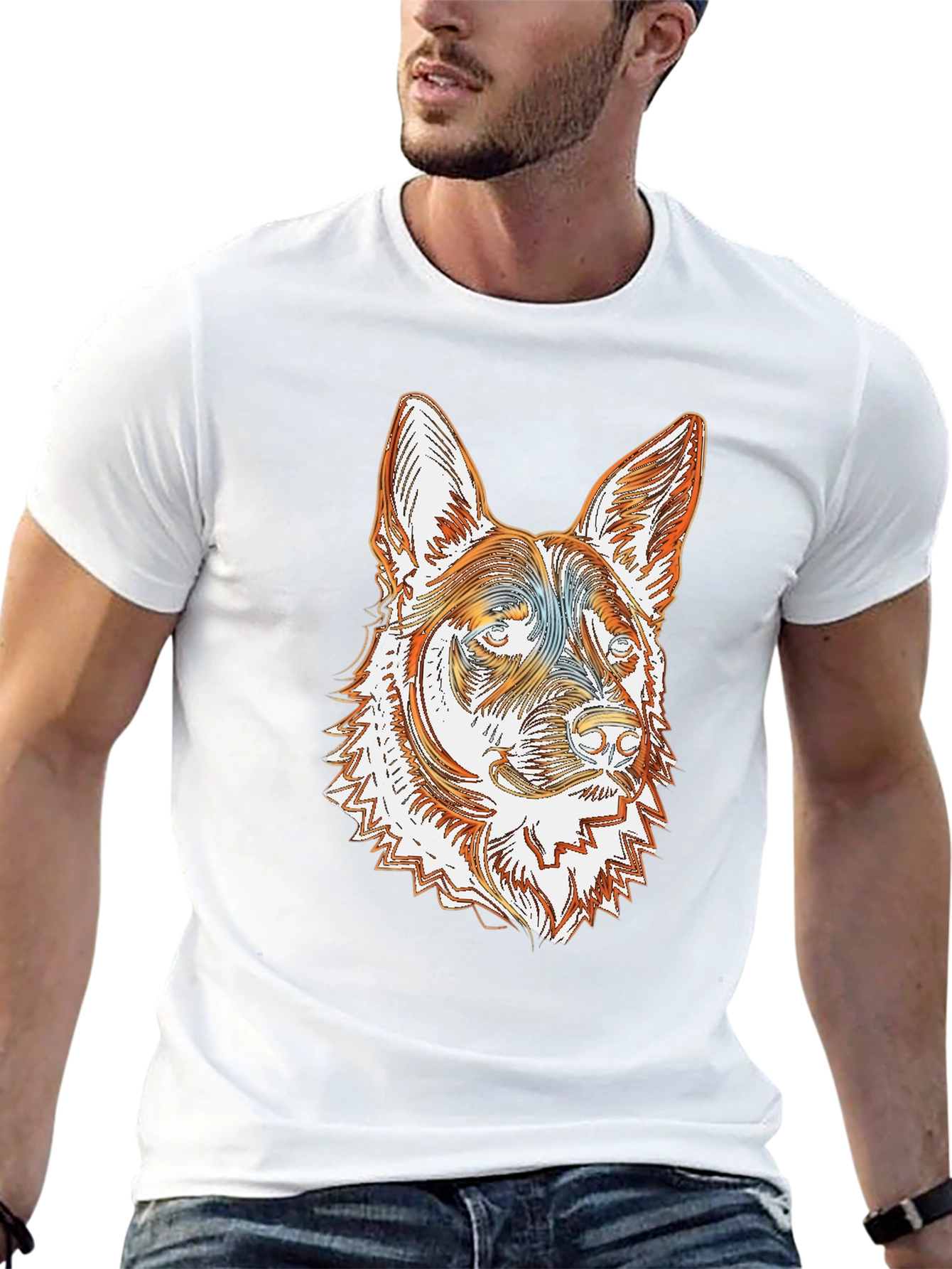 German Shepherd Dog Graphic T-Shirt