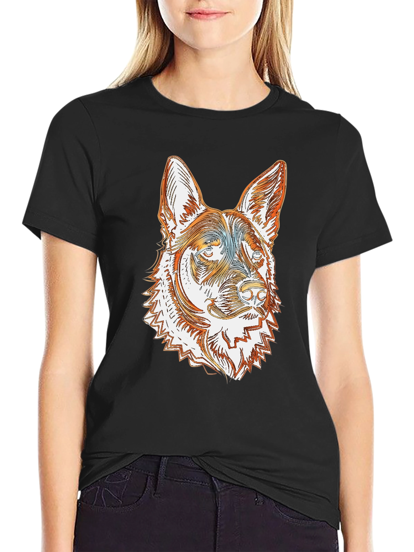 German Shepherd Dog Graphic T-Shirt