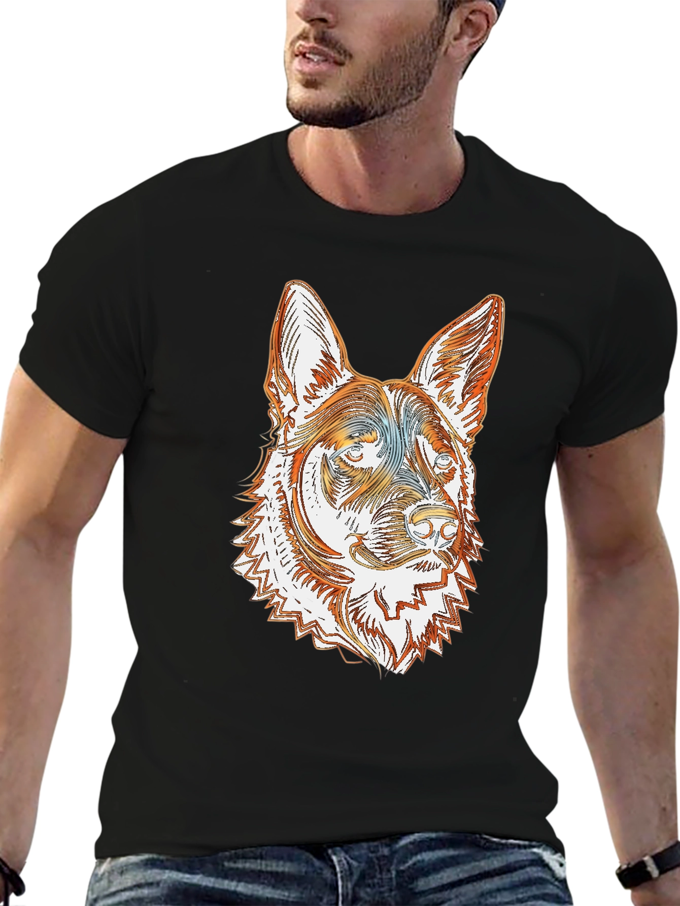 German Shepherd Dog Graphic T-Shirt