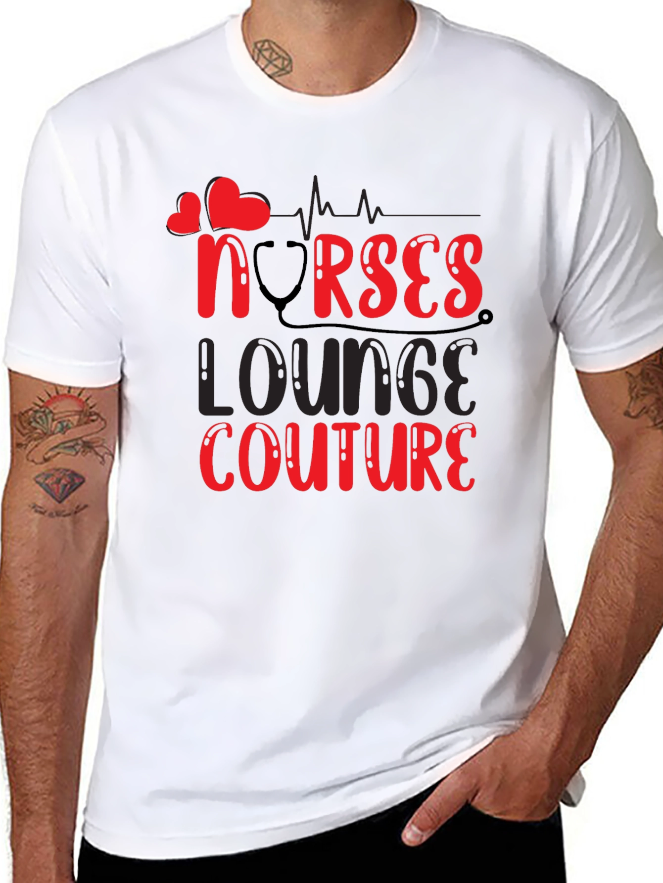 Nurses Lounge Couture Black T-Shirt