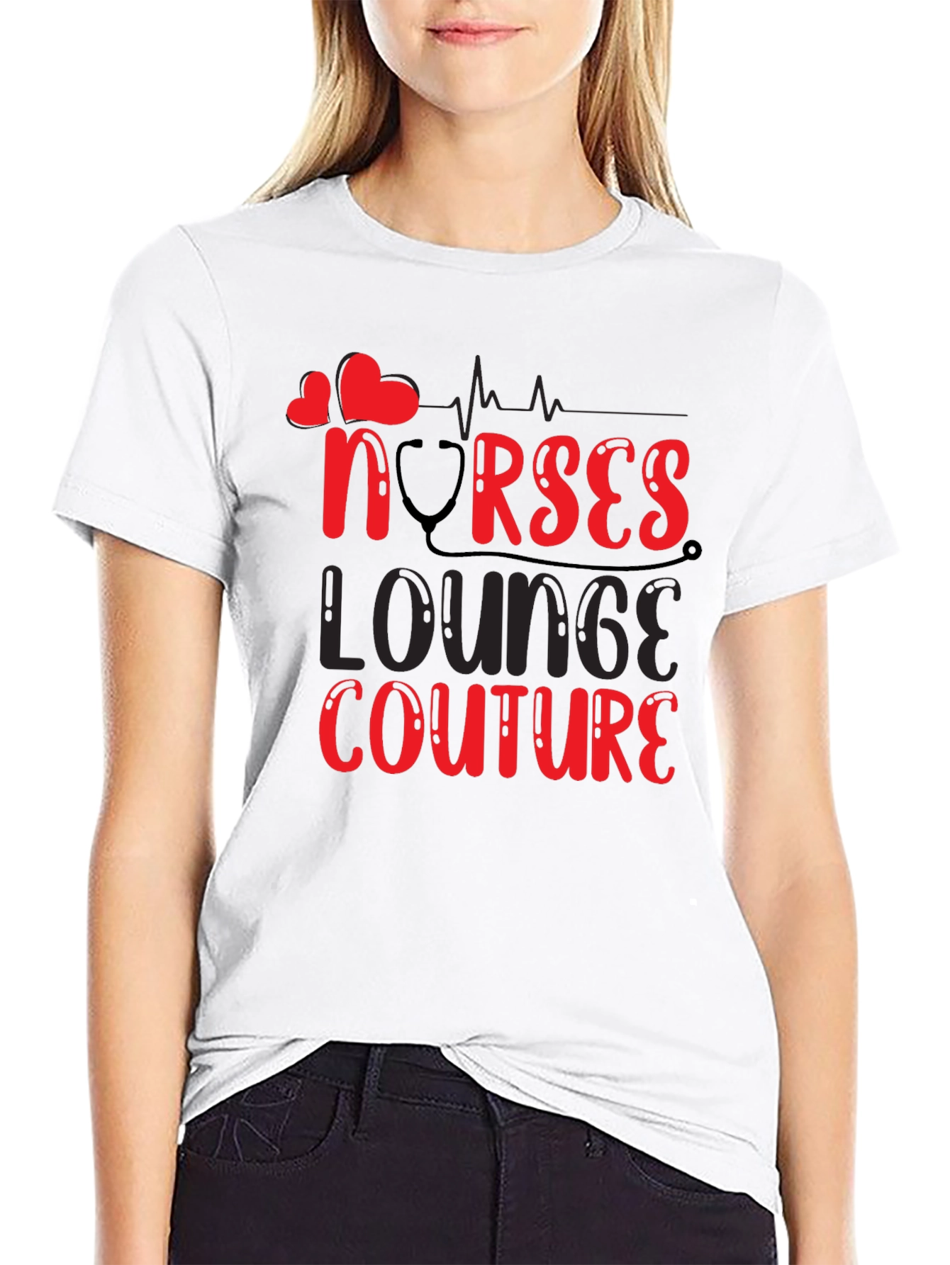 Nurses Lounge Couture Black T-Shirt