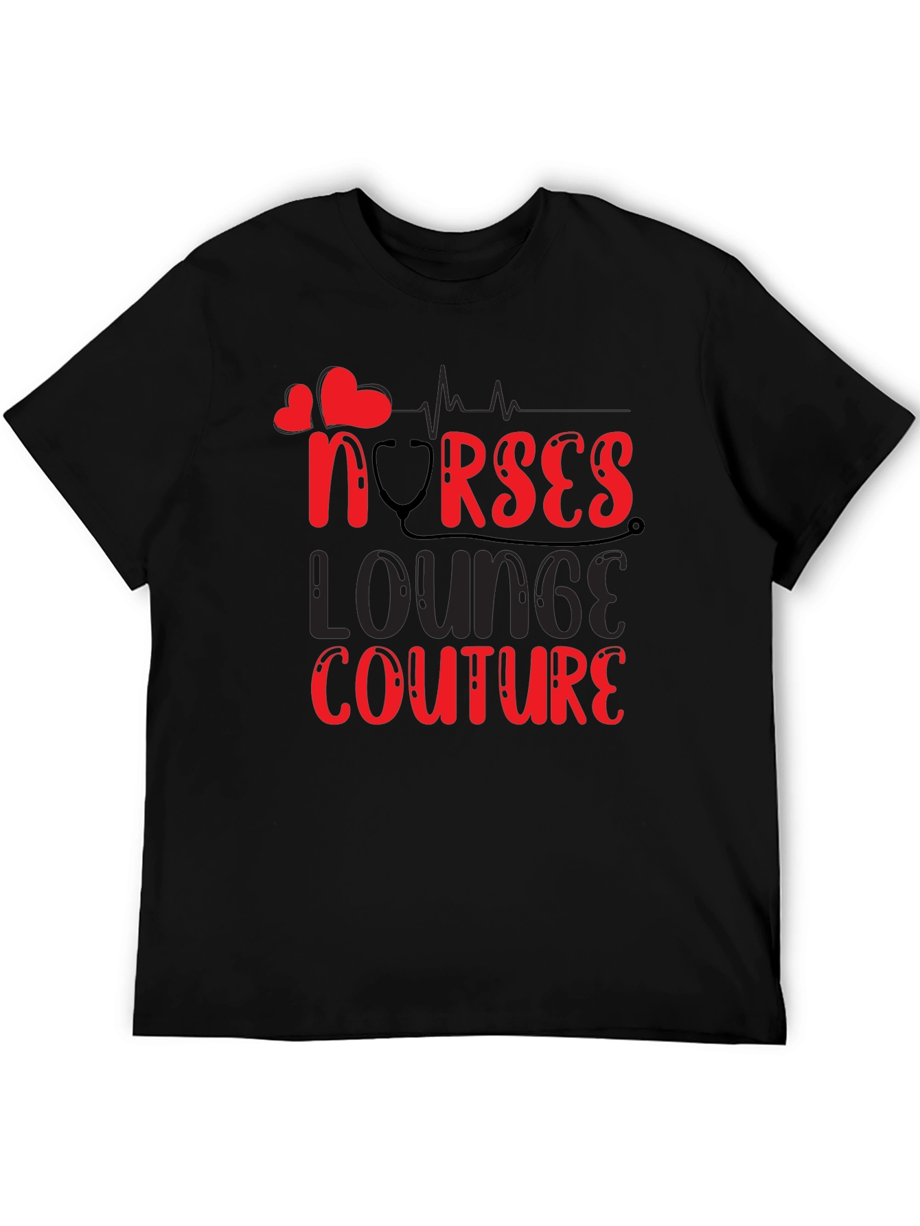 Nurses Lounge Couture Black T-Shirt