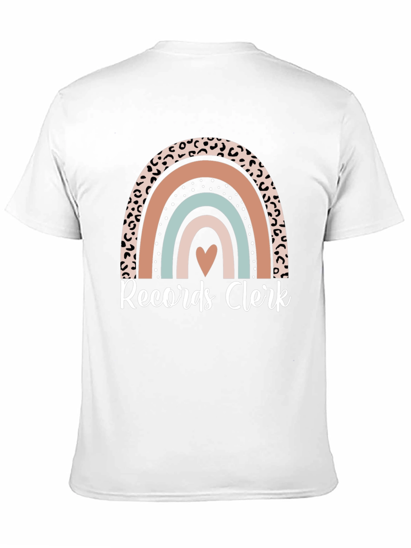 Records Clerk Rainbow Graphic T-Shirt