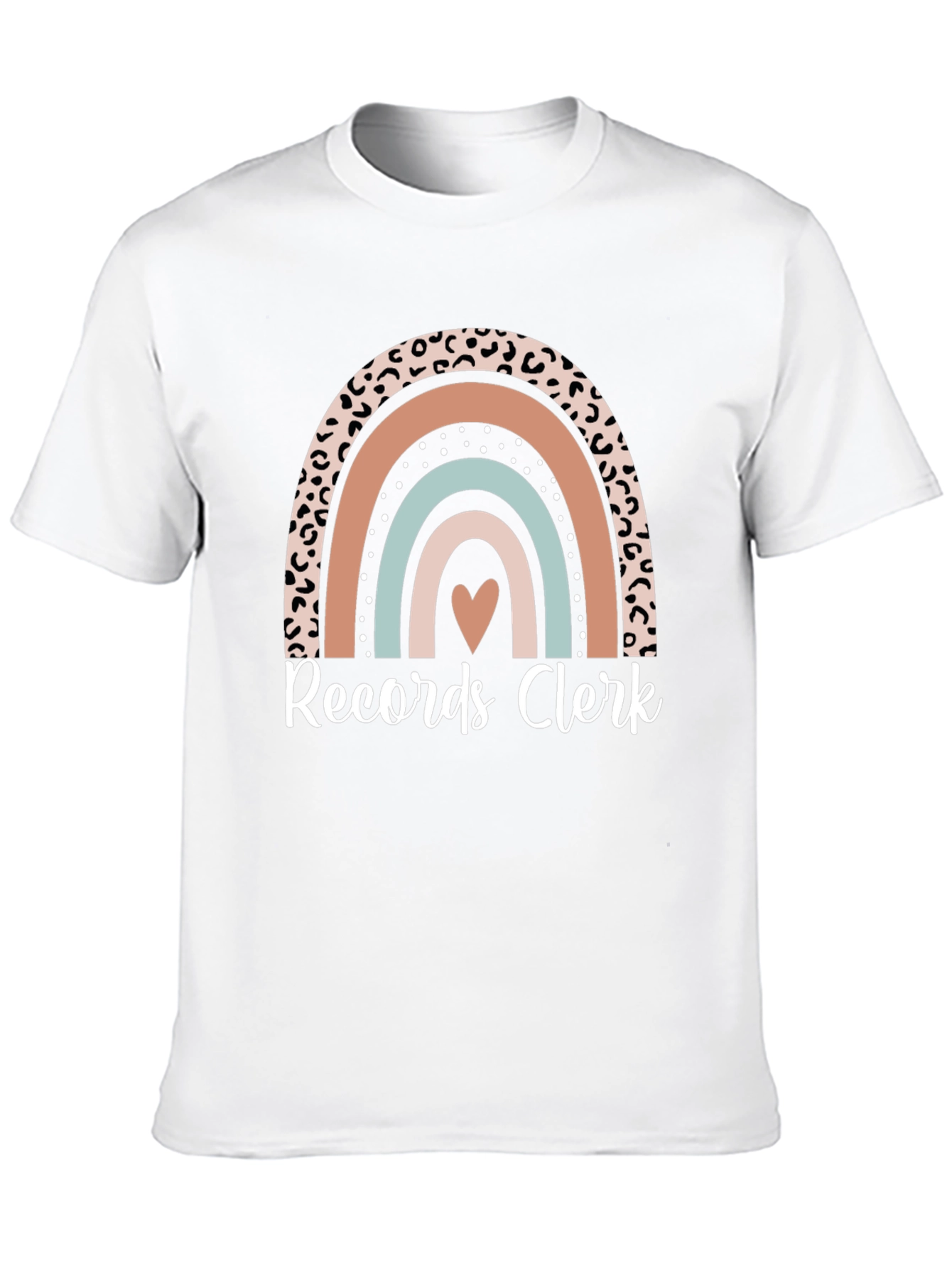 Records Clerk Rainbow Graphic T-Shirt