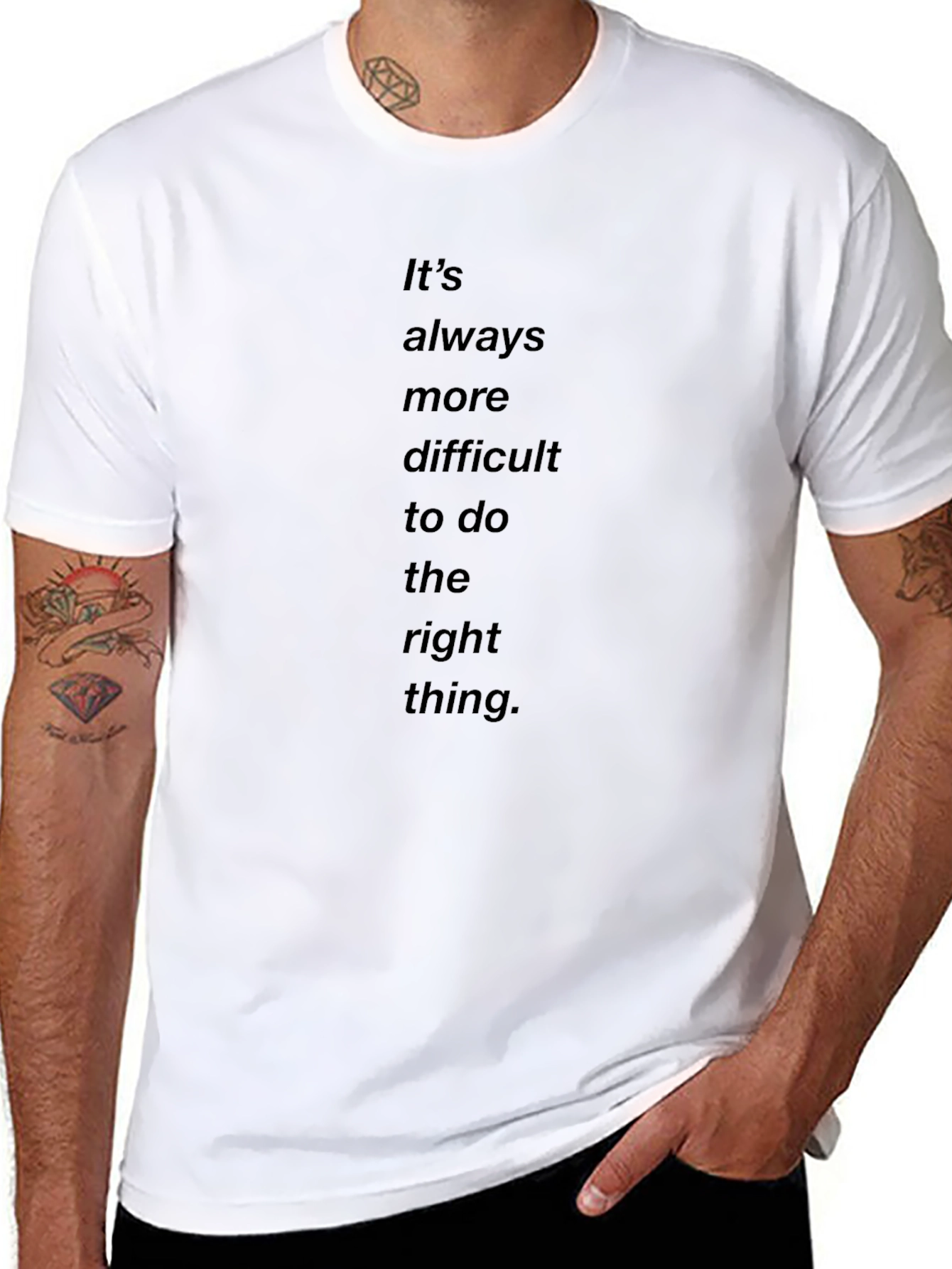 Inspirational Quote T-Shirt - Black