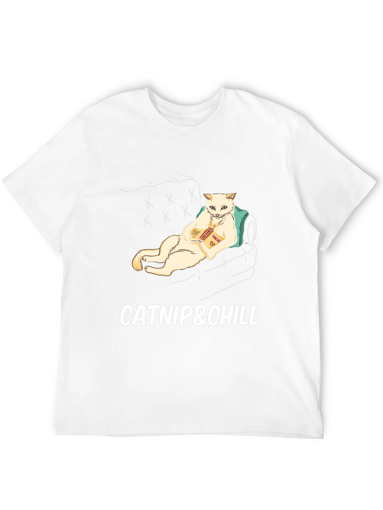 Catnip & Chill Graphic T-Shirt - Relaxed Cat Design