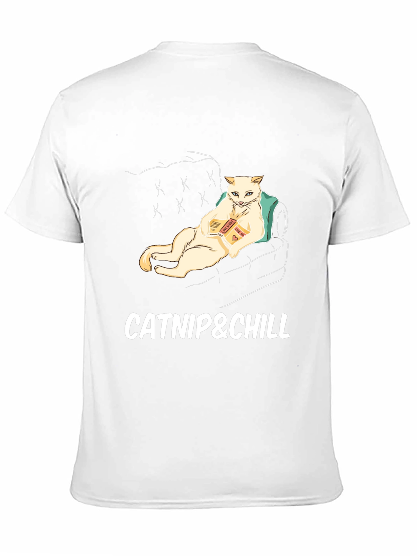 Catnip & Chill Graphic T-Shirt - Relaxed Cat Design