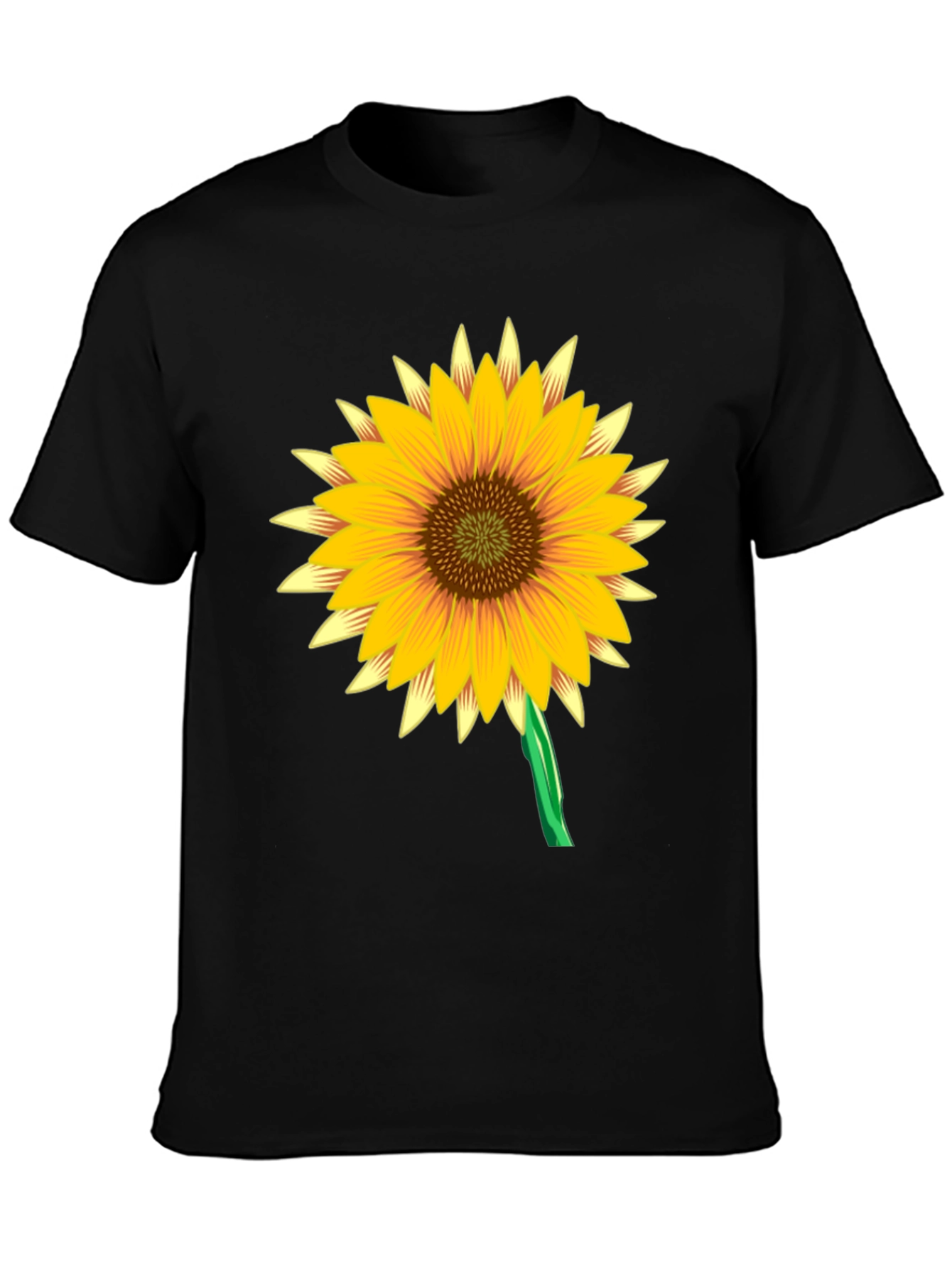 Sunflower Graphic Black Tee Shirt