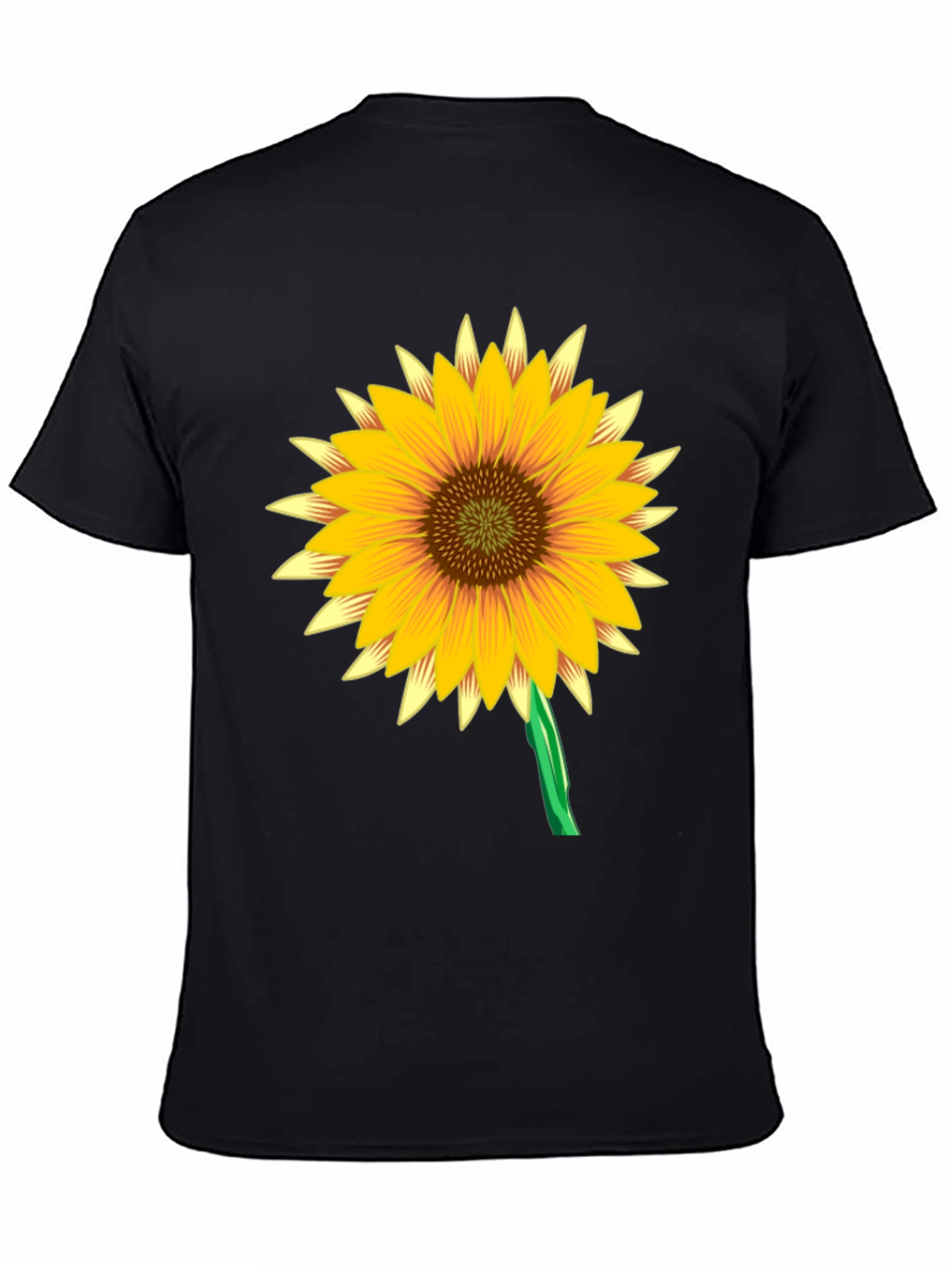 Sunflower Graphic Black Tee Shirt
