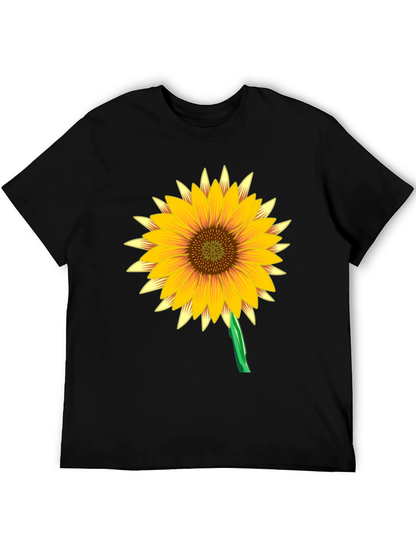 Sunflower Graphic Black Tee Shirt