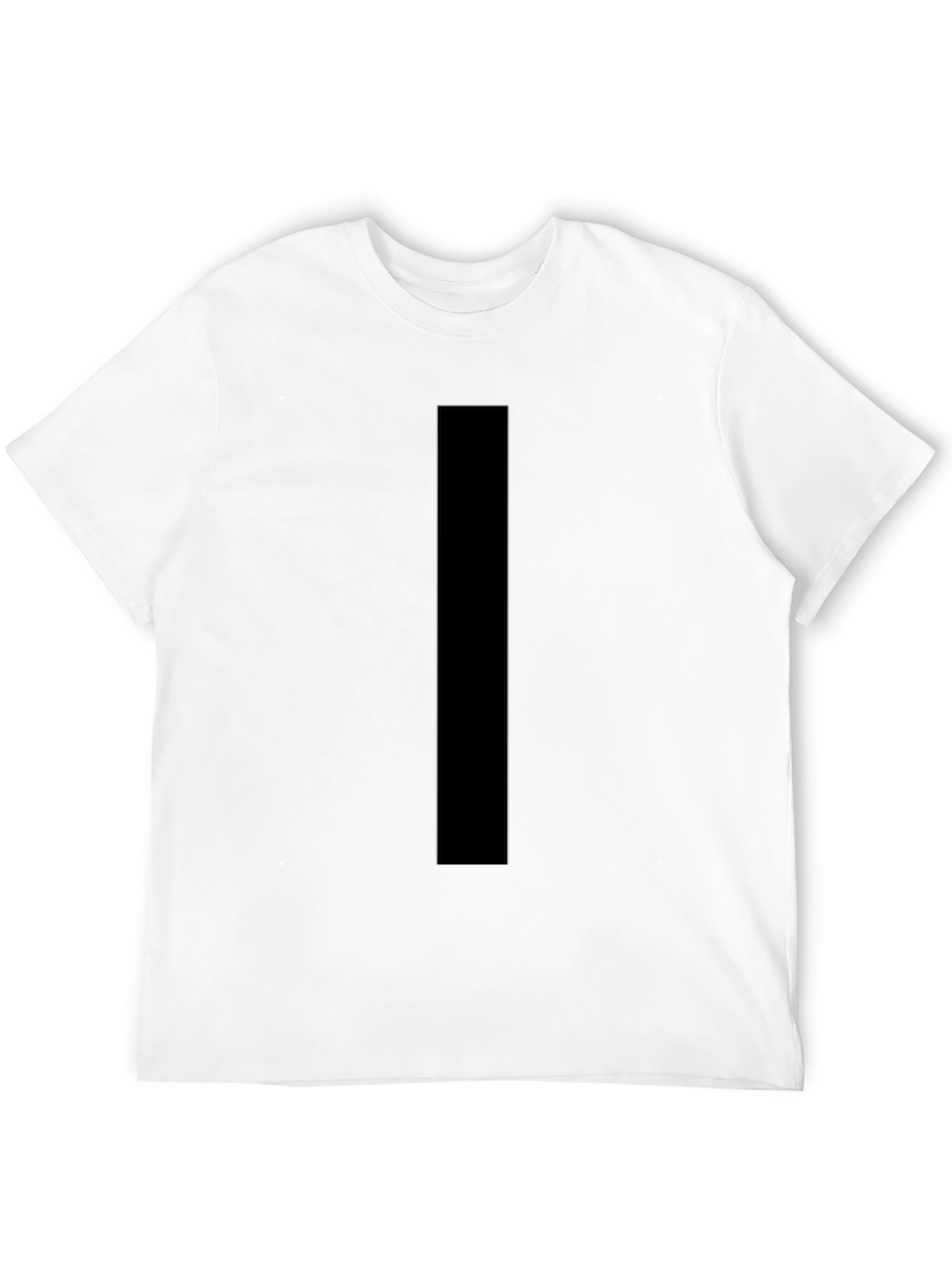 Mens Black Crew Neck T-Shirt - Casual Style