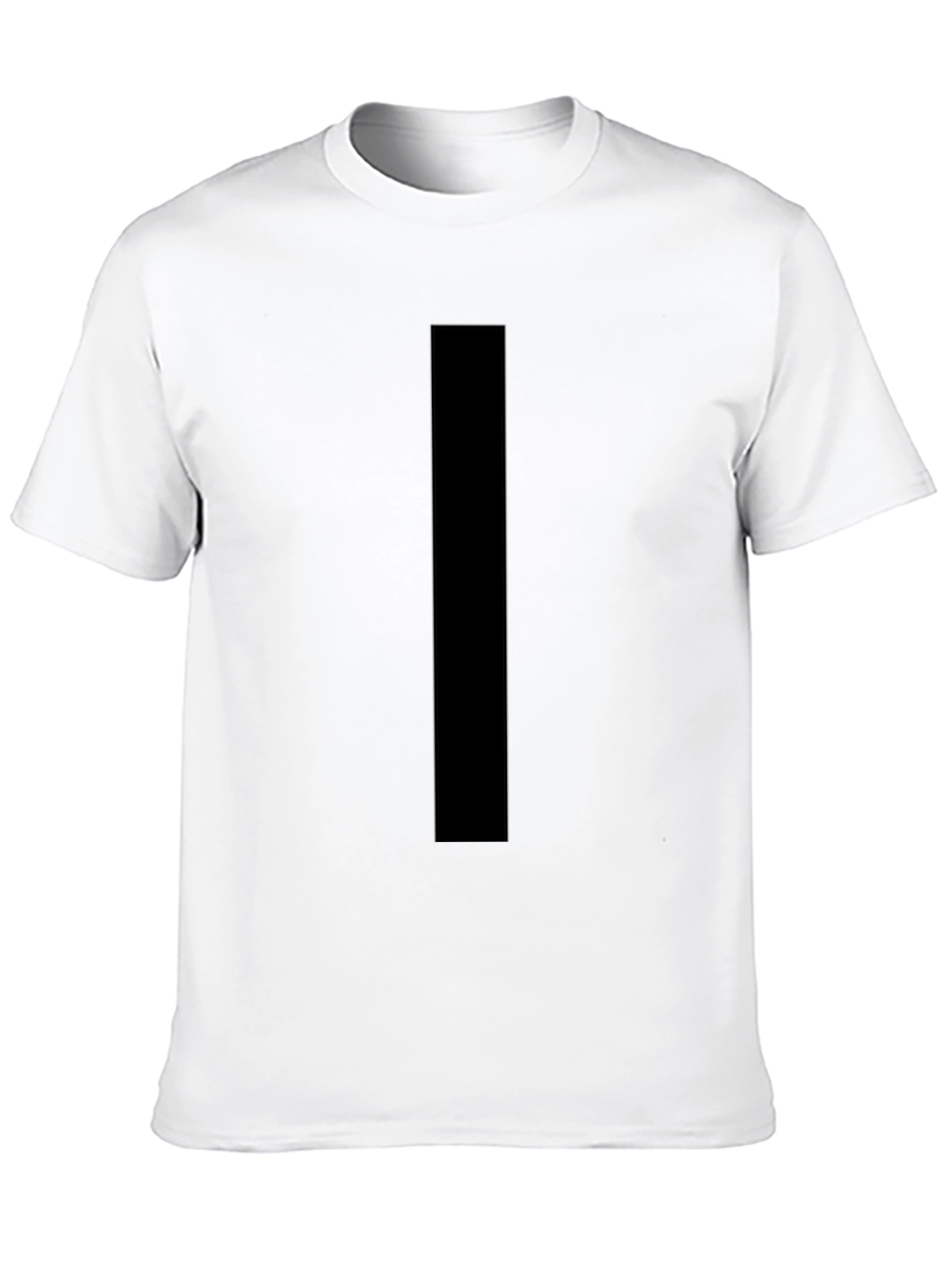 Mens Black Crew Neck T-Shirt - Casual Style