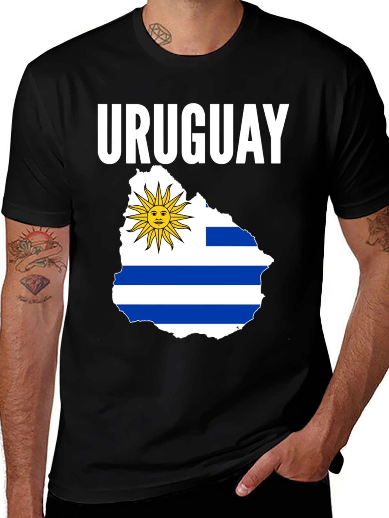 Uruguay Flag T-Shirt Country Pride Tee