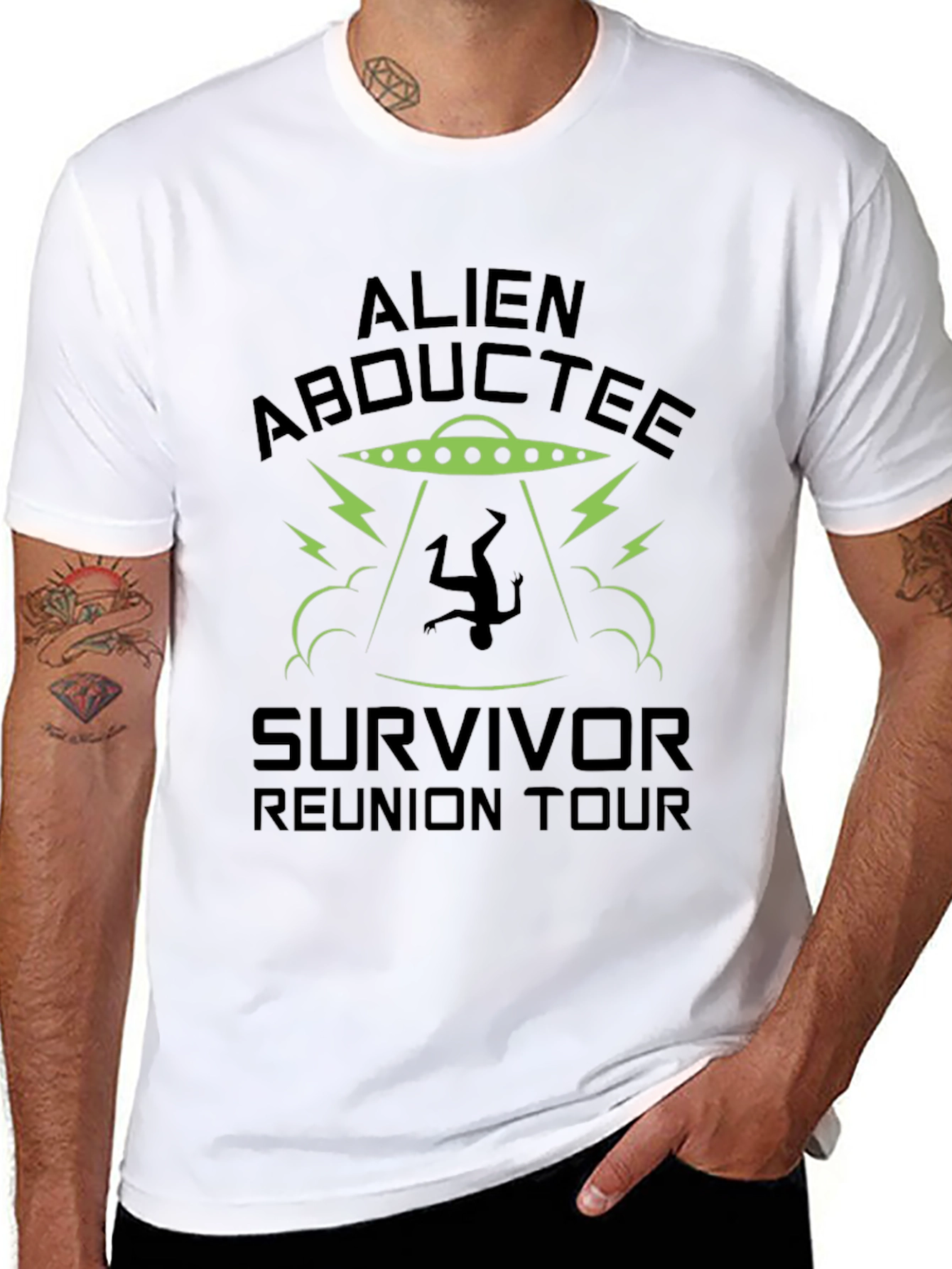 Alien Abductee Survivor Reunion Tour Graphic Tee