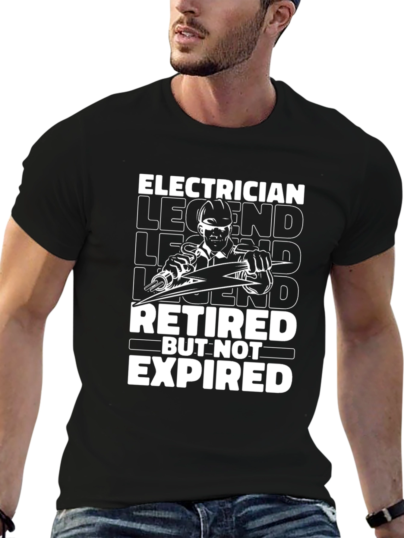 Retired Electrician Legend T-Shirt - But Not Expired!