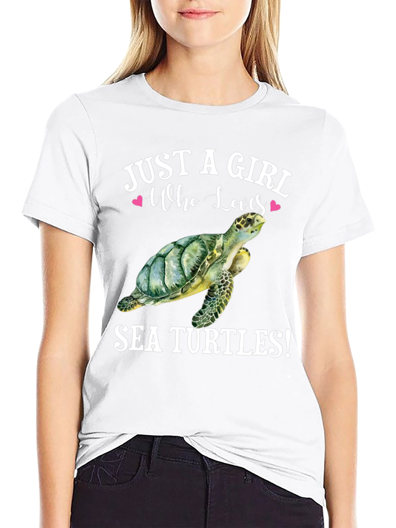 Just a Girl Who Loves Sea Turtles T-Shirt
