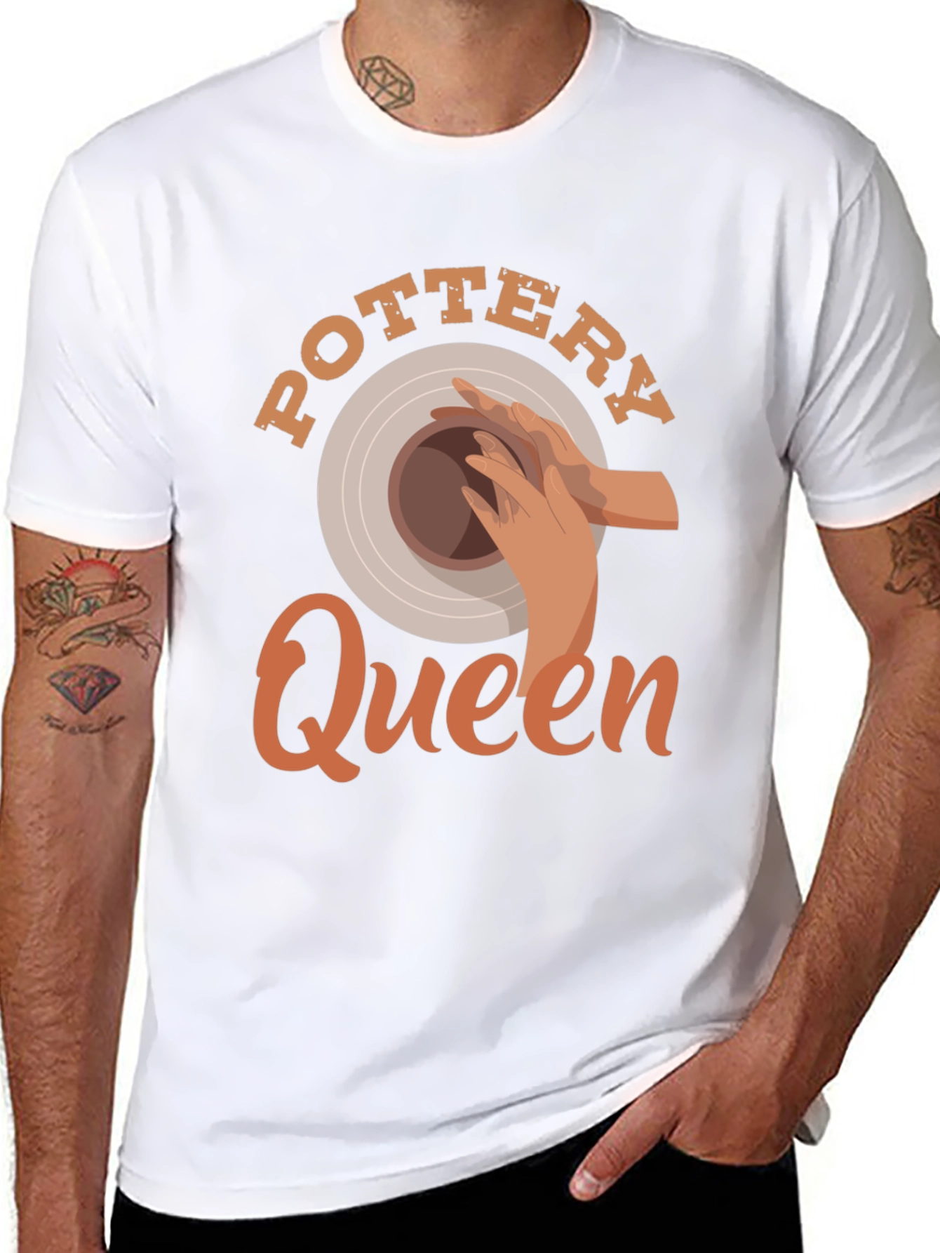 Pottery Queen Graphic T-Shirt - Artsy Gift
