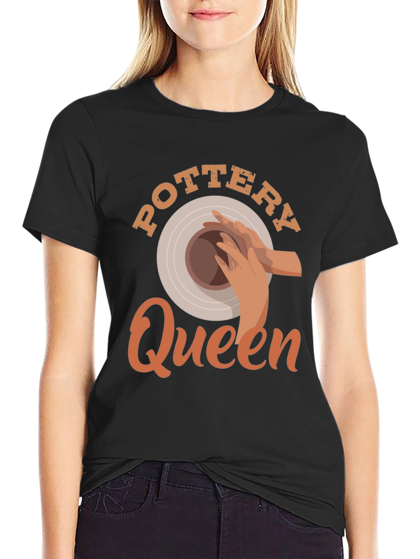 Pottery Queen Graphic T-Shirt - Artsy Gift