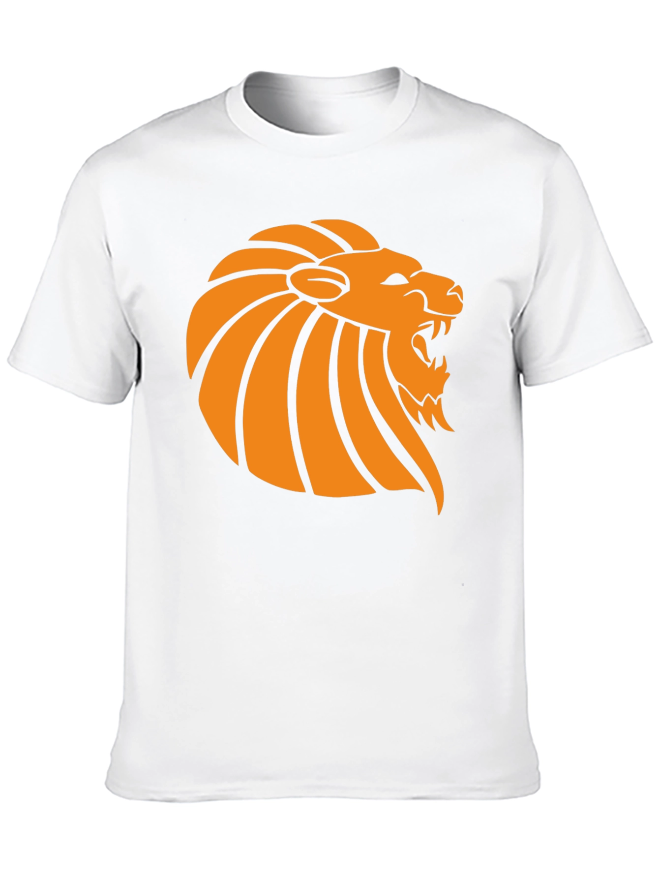 Lion Graphic Tee - Black Cotton T-Shirt