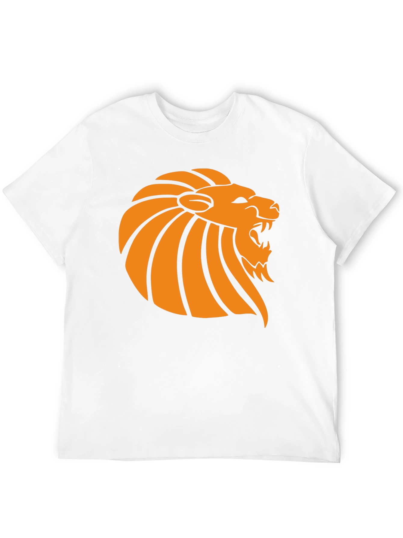 Lion Graphic Tee - Black Cotton T-Shirt