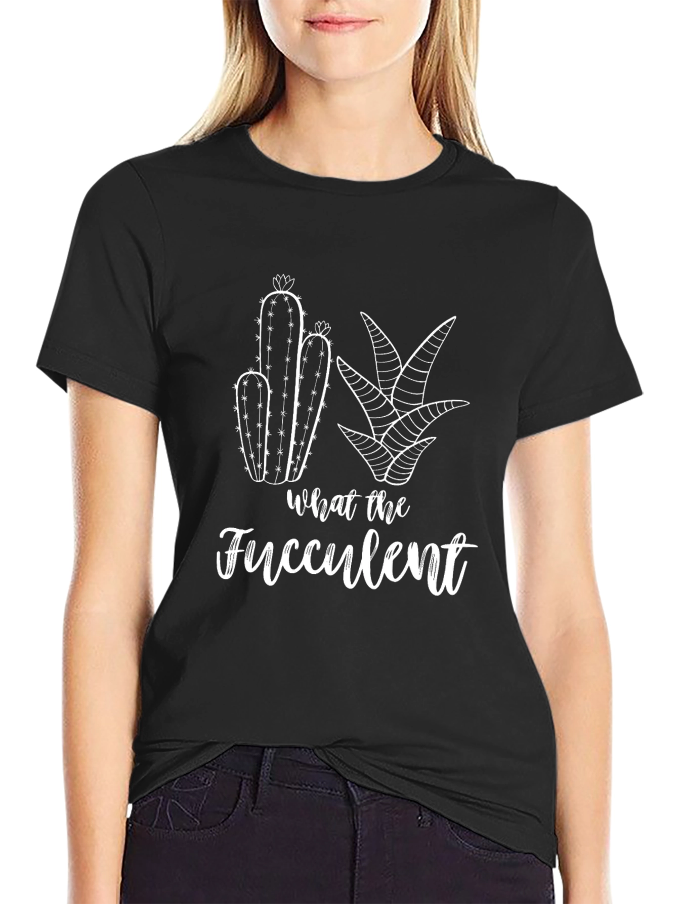 What the Fucculent Graphic T-Shirt - Black