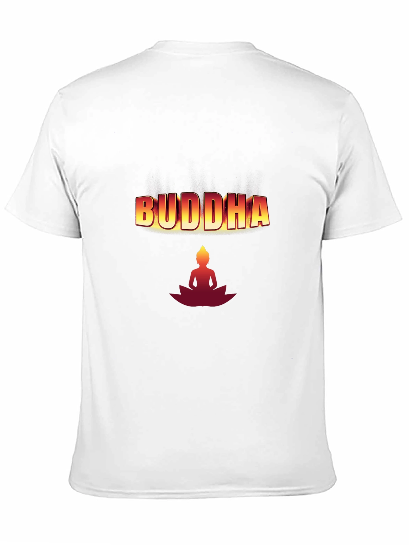 Buddha Graphic T-Shirt - Black Cotton Blend