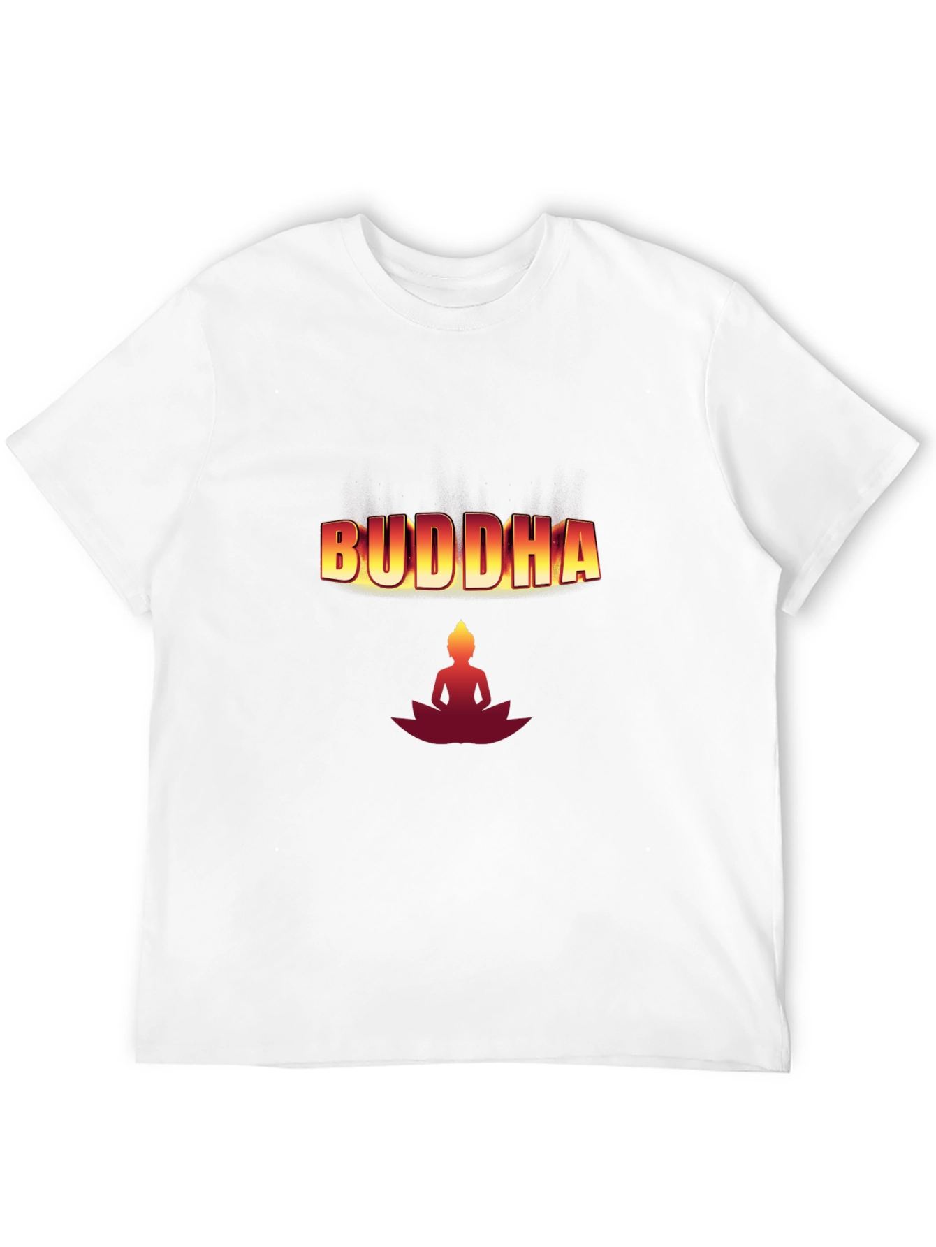 Buddha Graphic T-Shirt - Black Cotton Blend