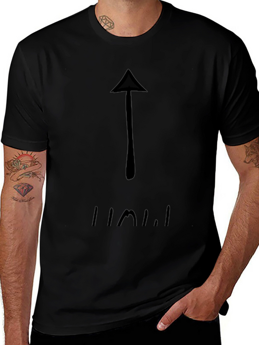 Arrow Graphic Black T-Shirt - Casual Style
