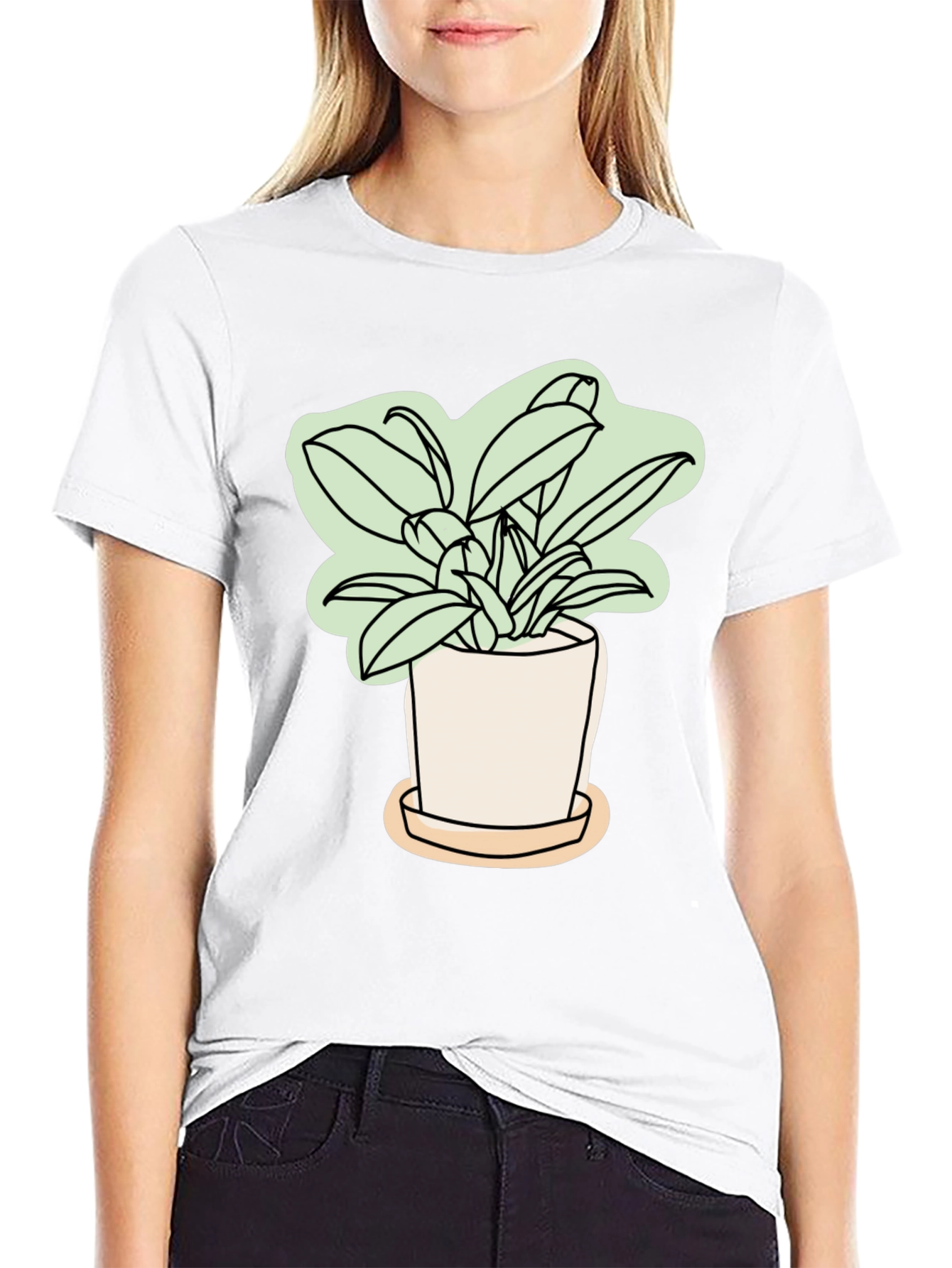 Stylish Plant Graphic Tee