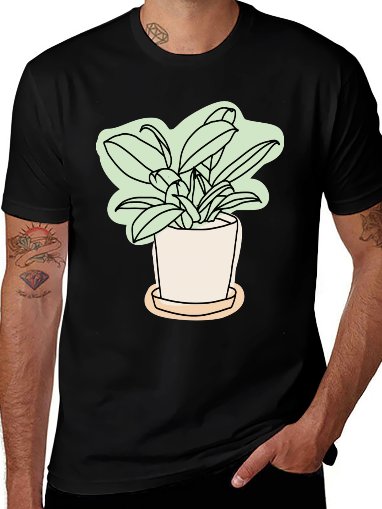 Stylish Plant Graphic Tee