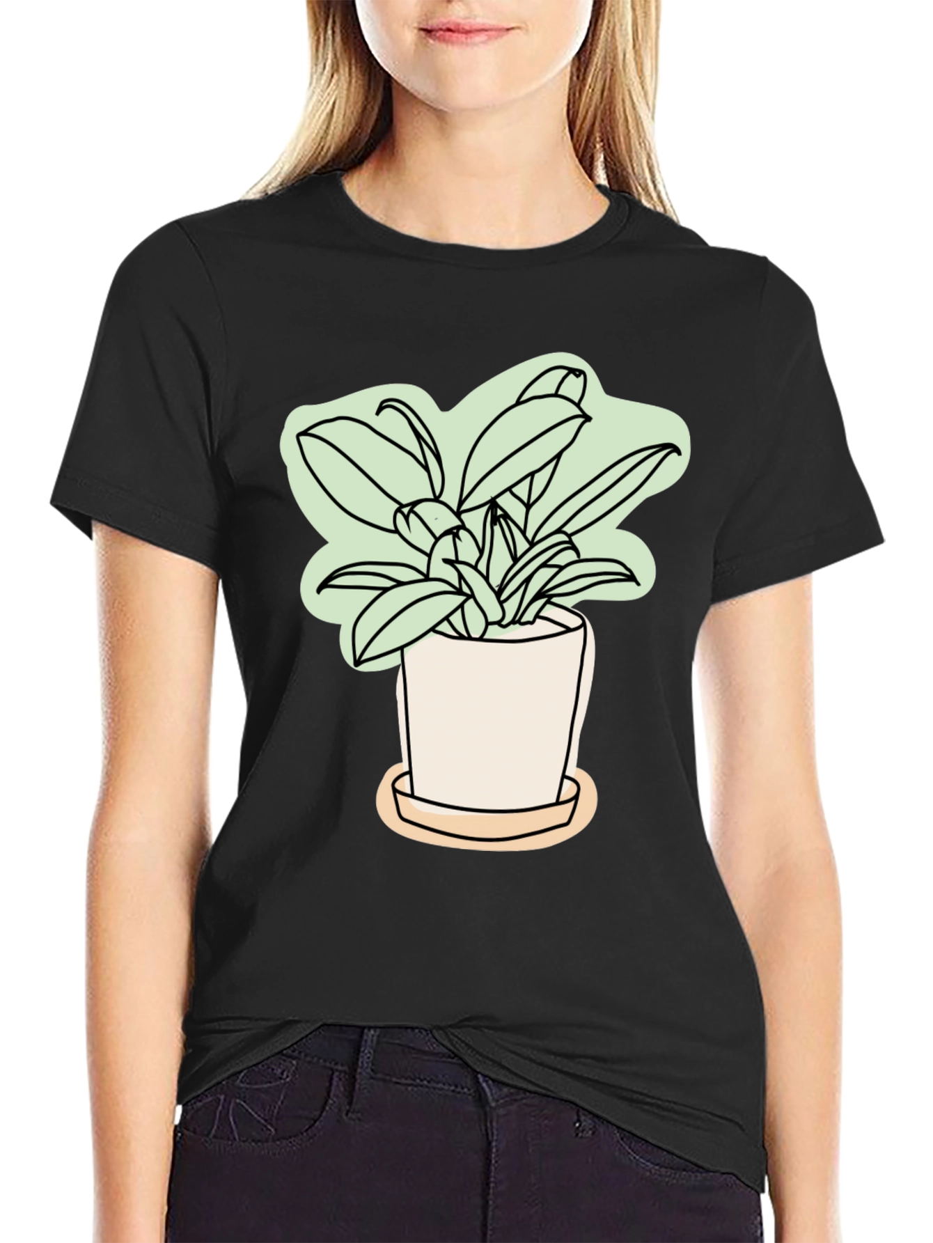 Stylish Plant Graphic Tee