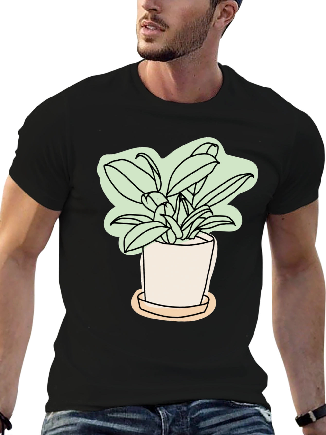 Stylish Plant Graphic Tee