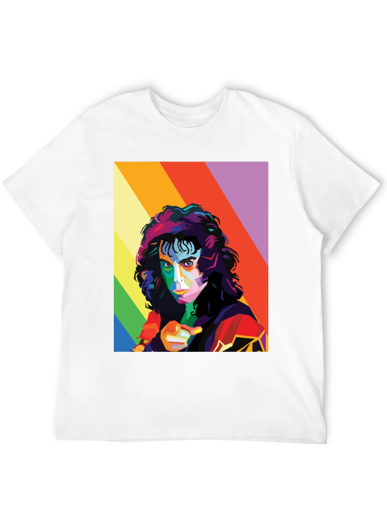 Rainbow Retro Portrait T-Shirt