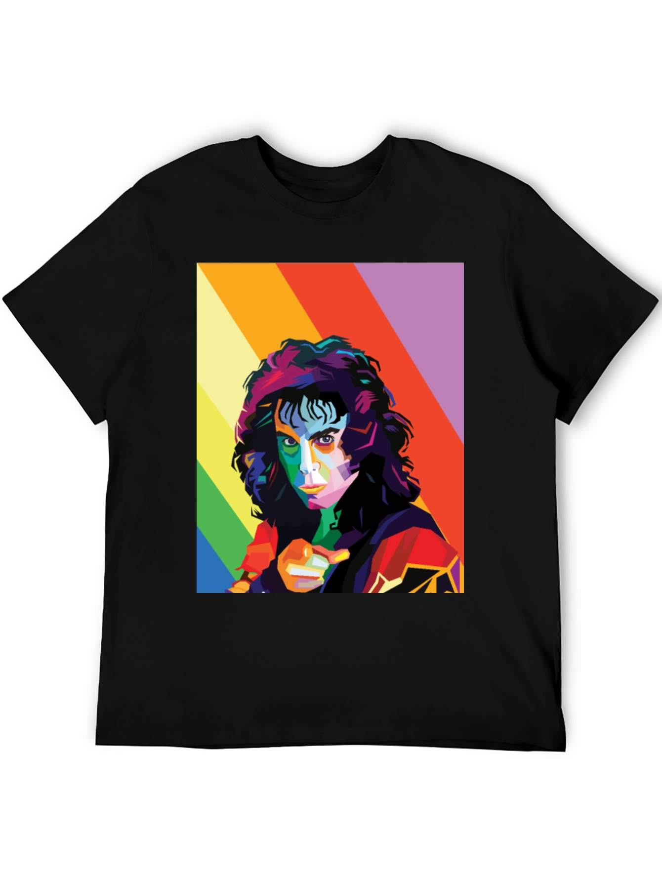 Rainbow Retro Portrait T-Shirt