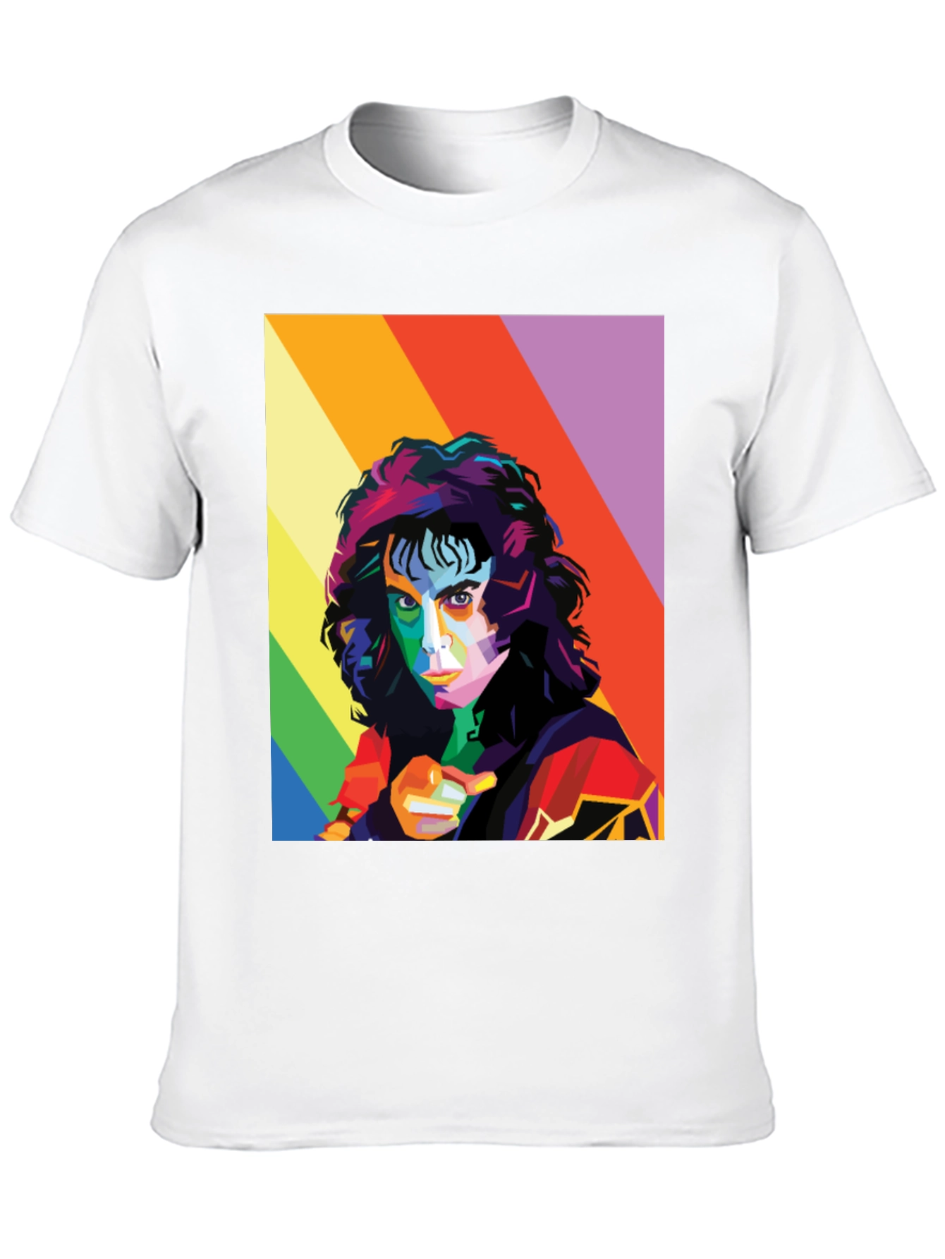 Rainbow Retro Portrait T-Shirt