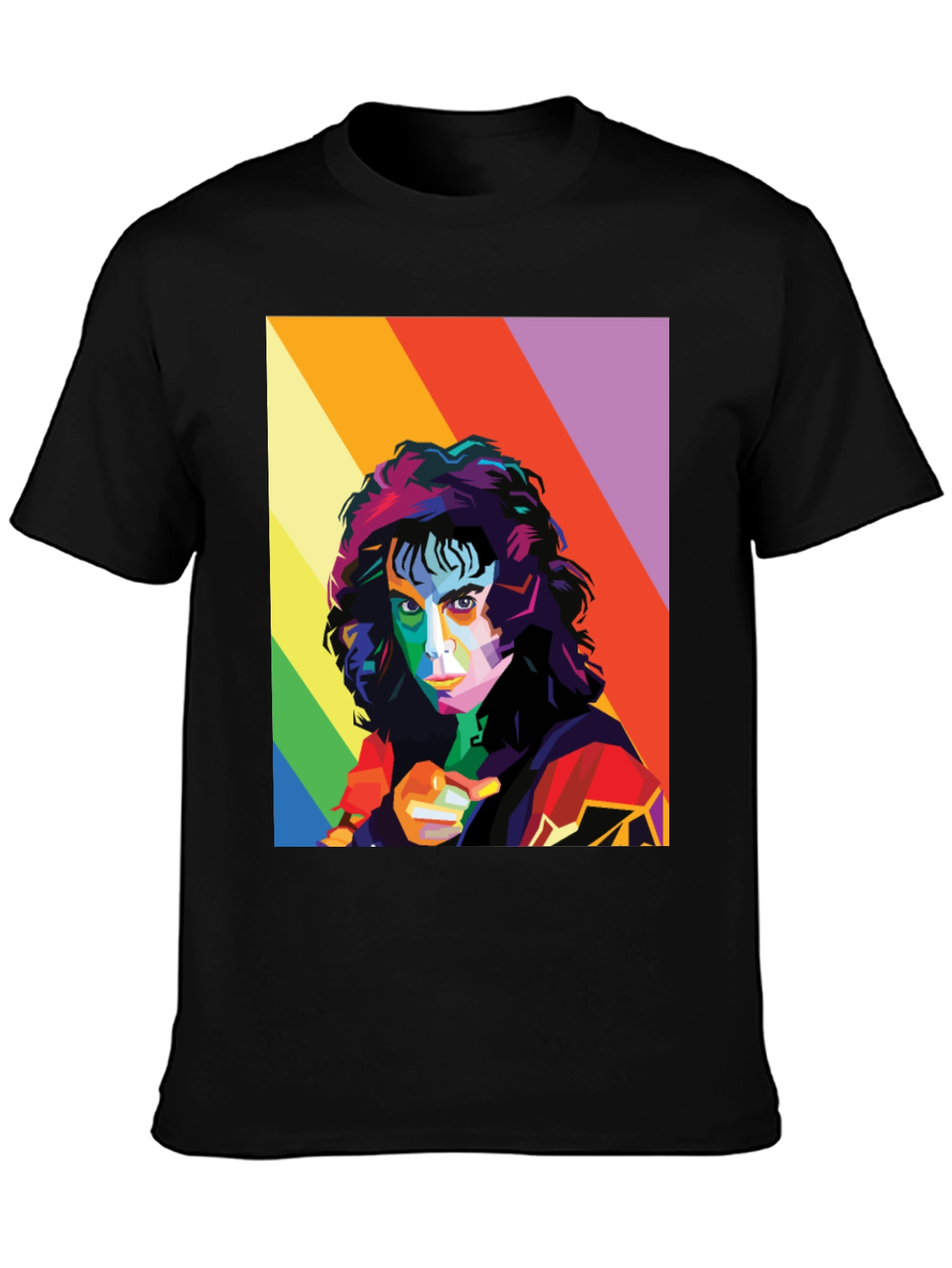 Rainbow Retro Portrait T-Shirt