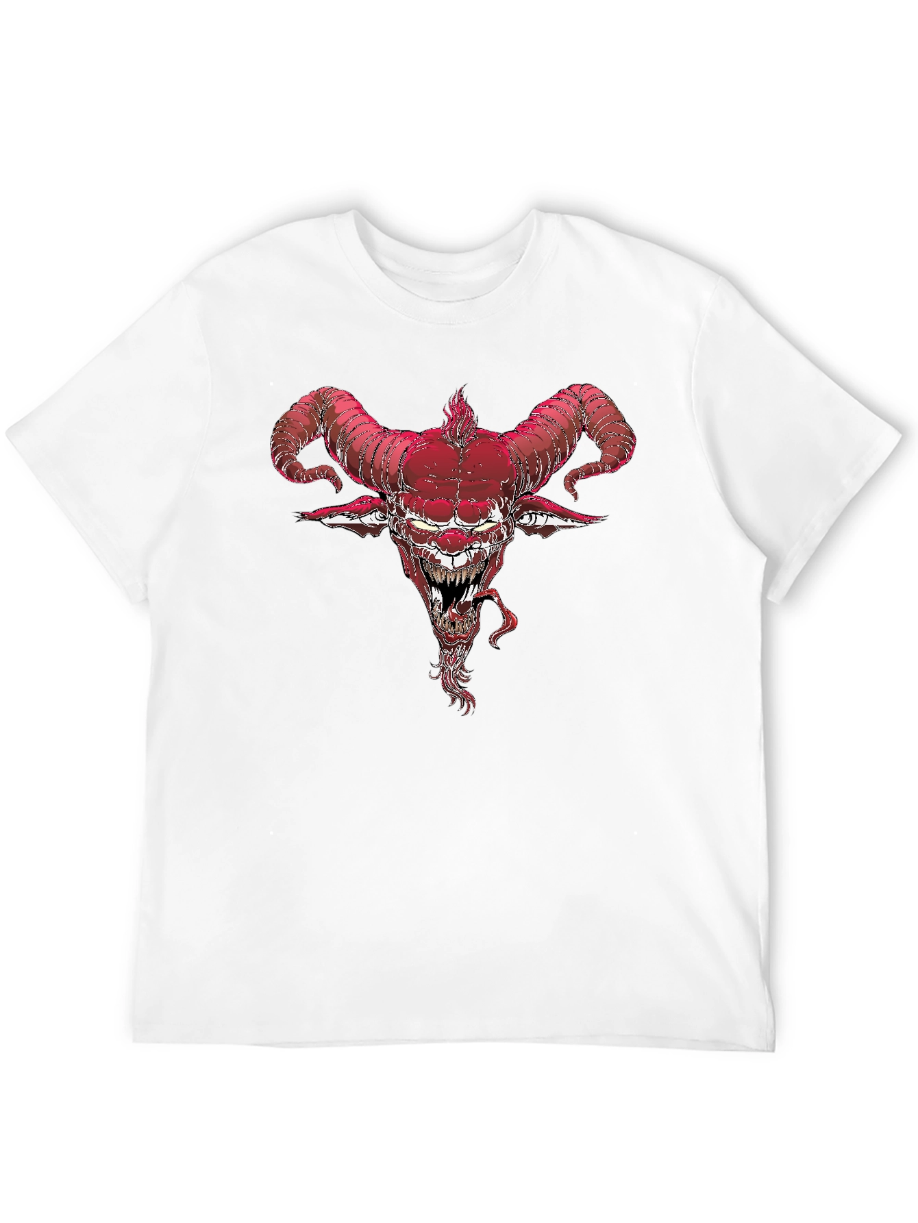 Devil Horns Graphic Tee - Black Cotton Blend