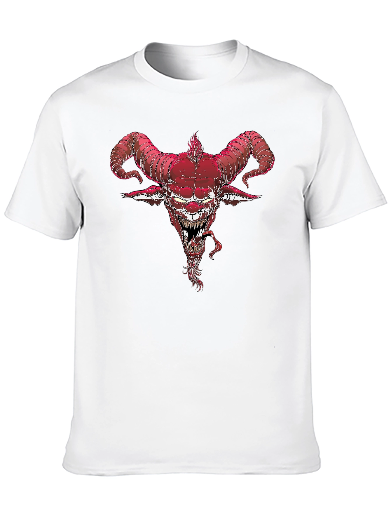 Devil Horns Graphic Tee - Black Cotton Blend