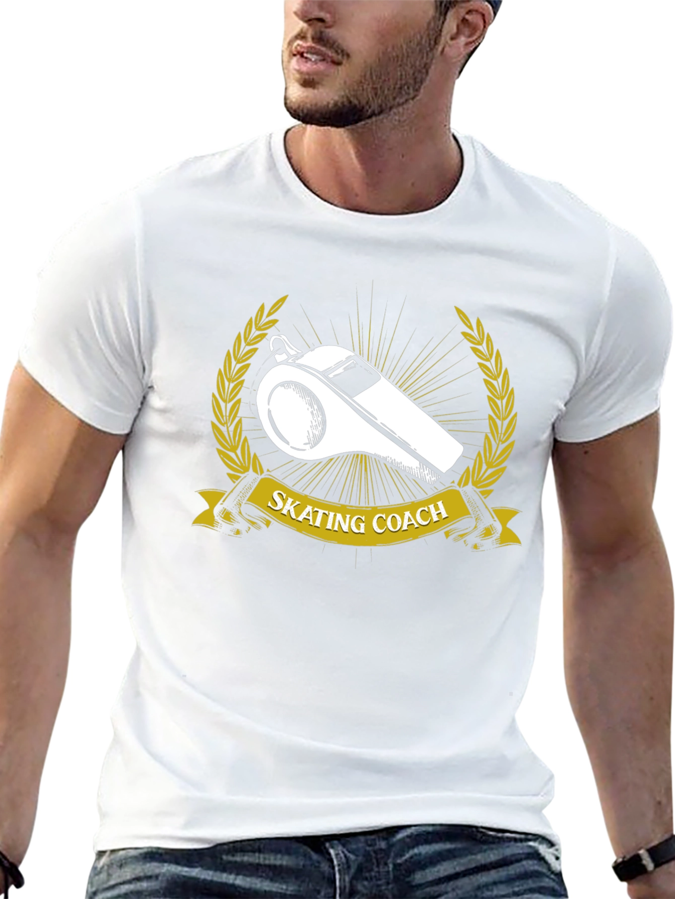 Skating Coach Whistle Graphic T-Shirt