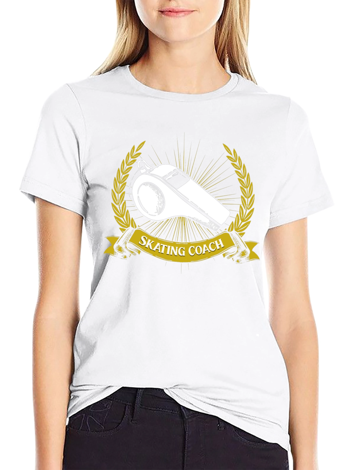Skating Coach Whistle Graphic T-Shirt