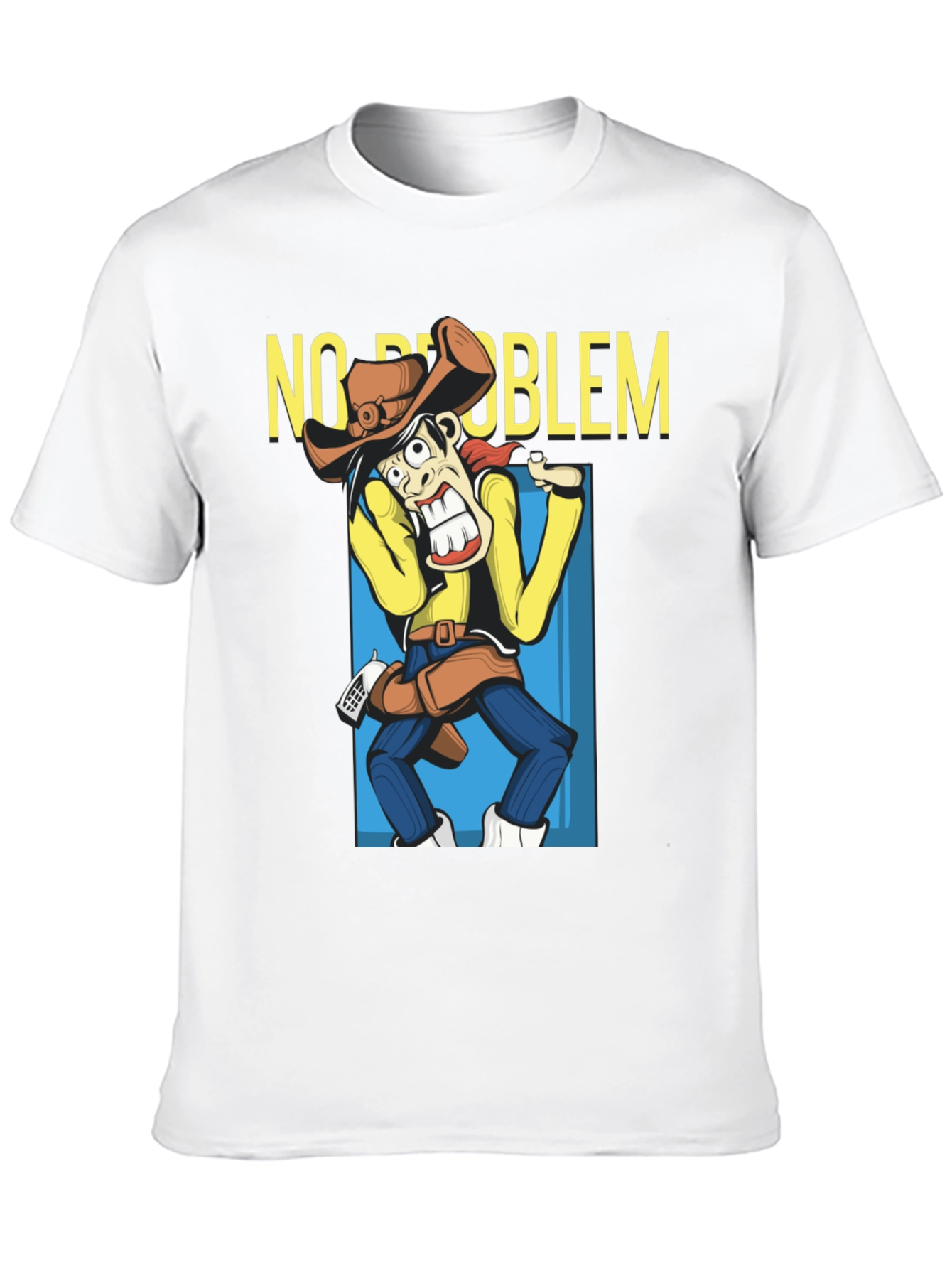 No Problem Funny Cartoon Cowboy T-Shirt