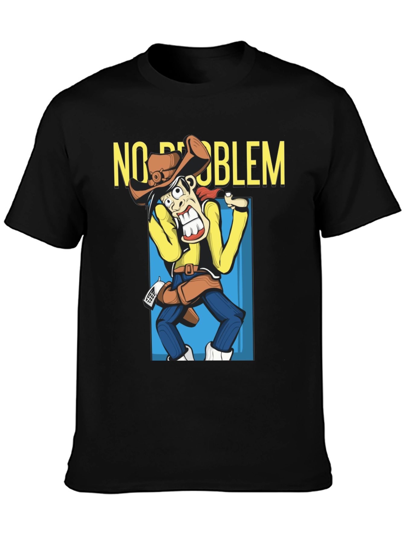 No Problem Funny Cartoon Cowboy T-Shirt
