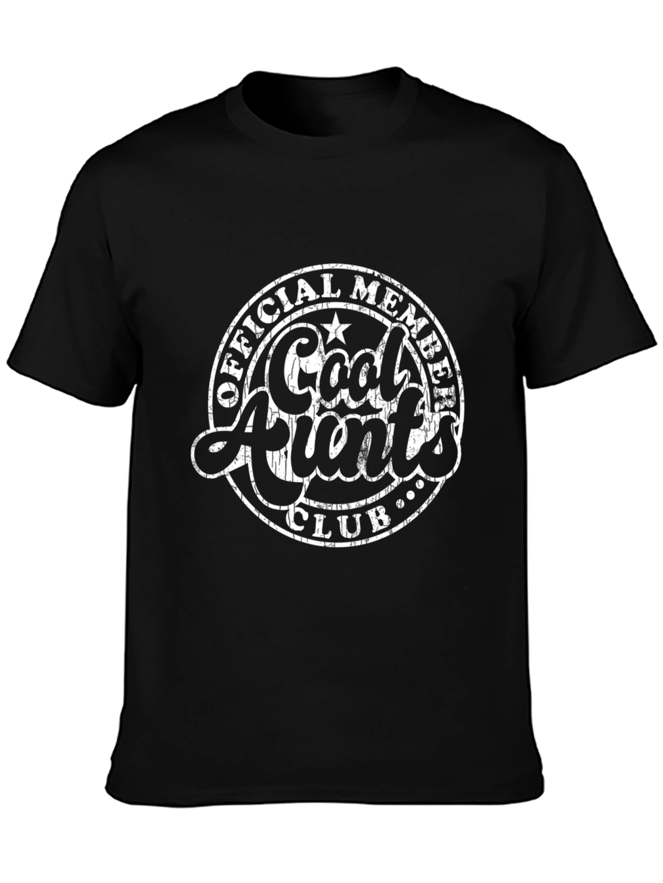 Cool Aunts Club Black T-Shirt - Official Member
