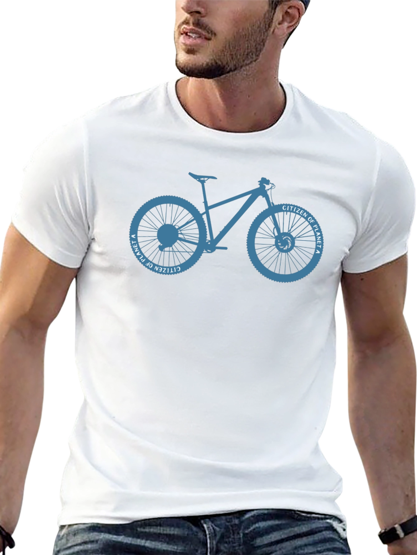 Citizen of Planet A Bike Graphic Tee - Black