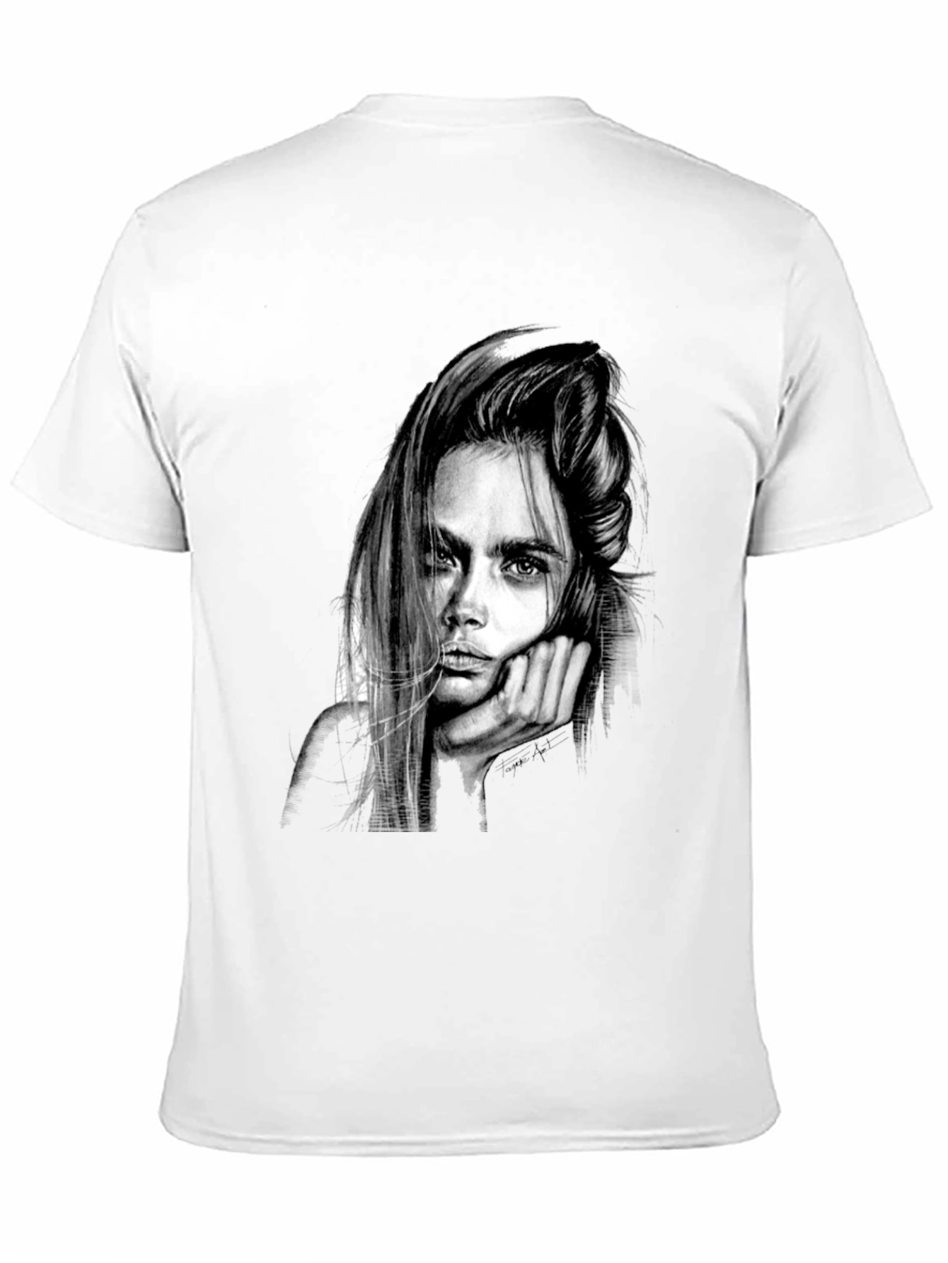 Cara Delevingne Graphic Print Black T-Shirt