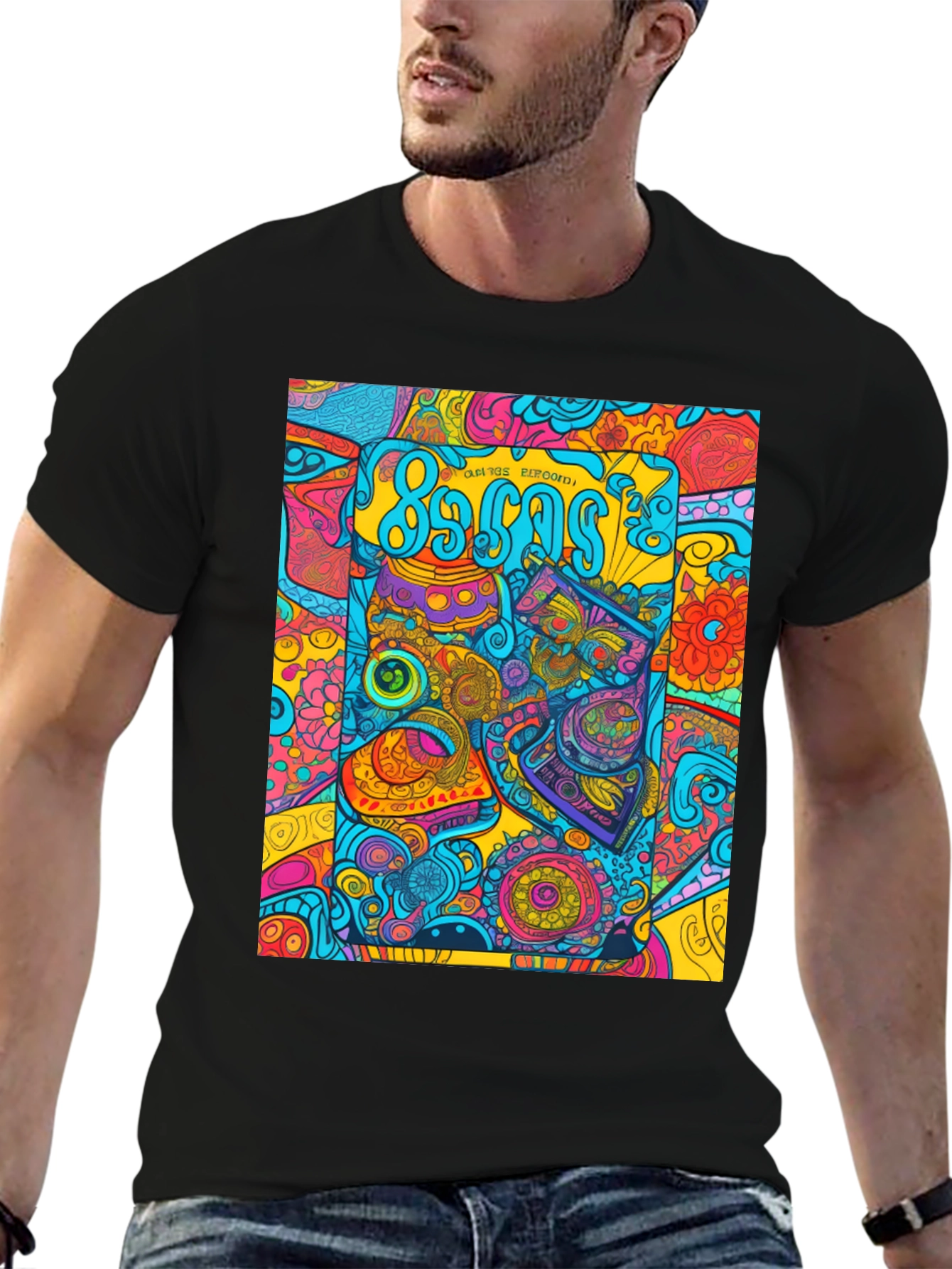 Retro 80s Pattern Graphic Tee