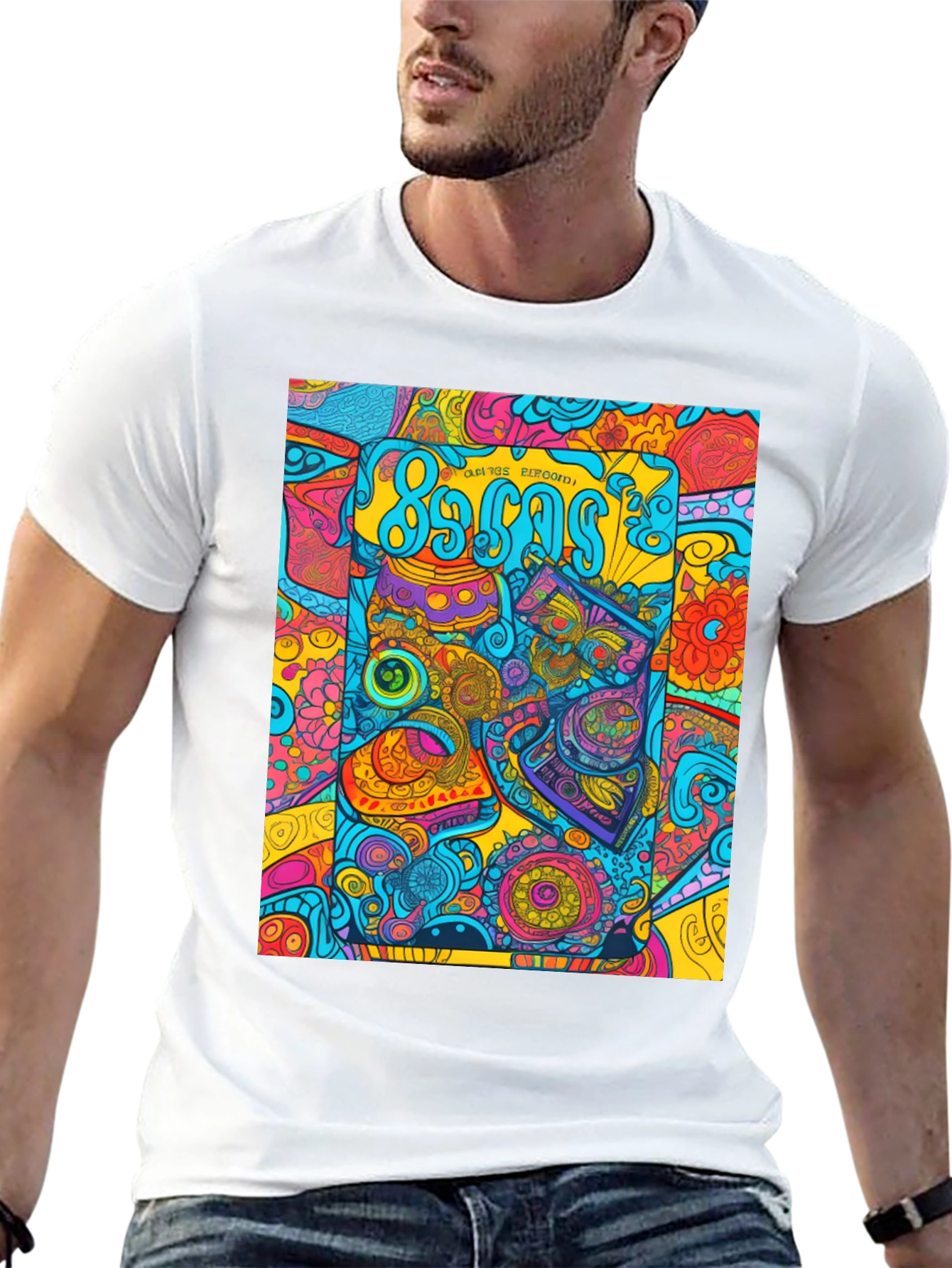 Retro 80s Pattern Graphic Tee