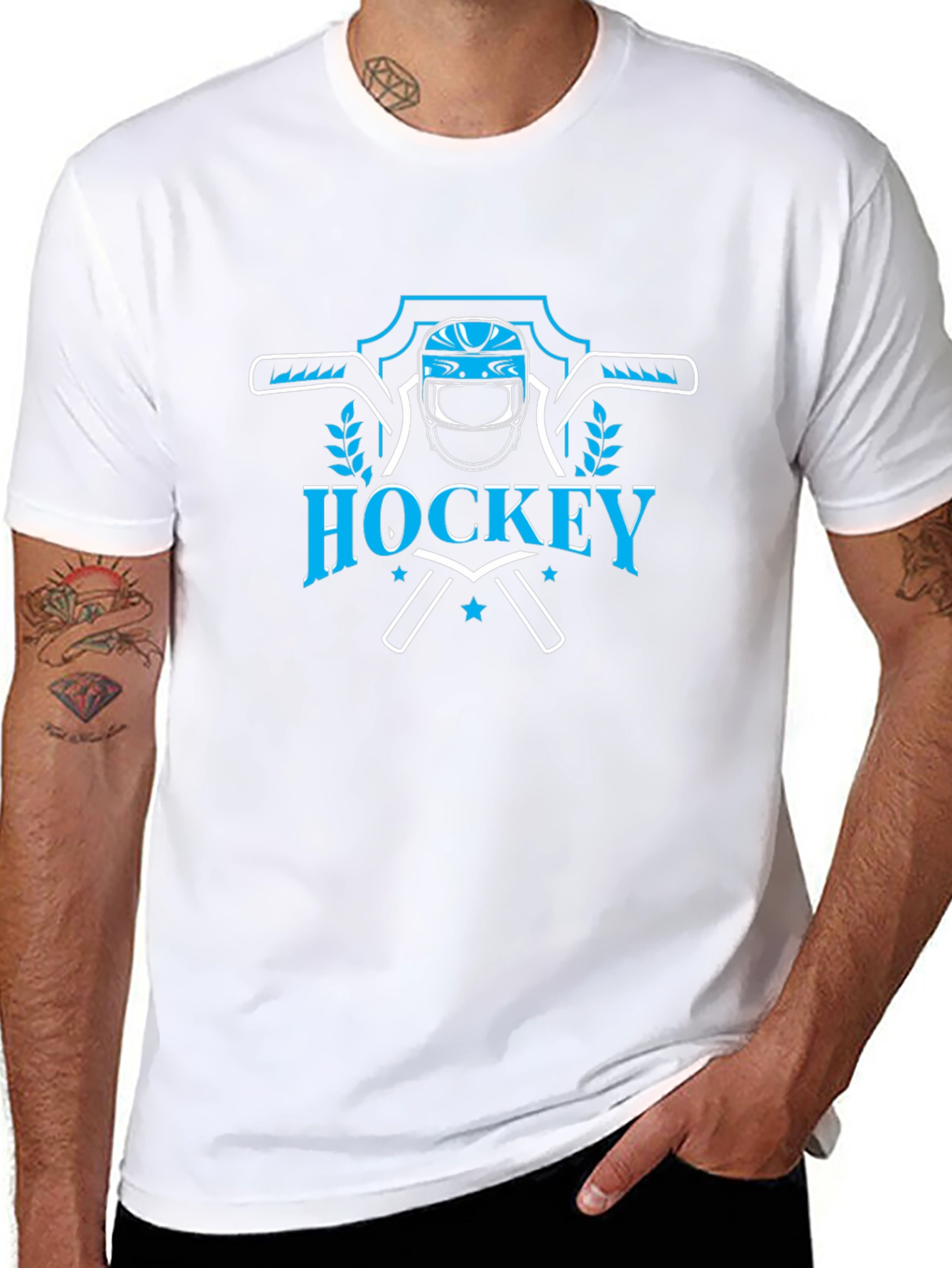 Hockey Graphic T-Shirt - Black